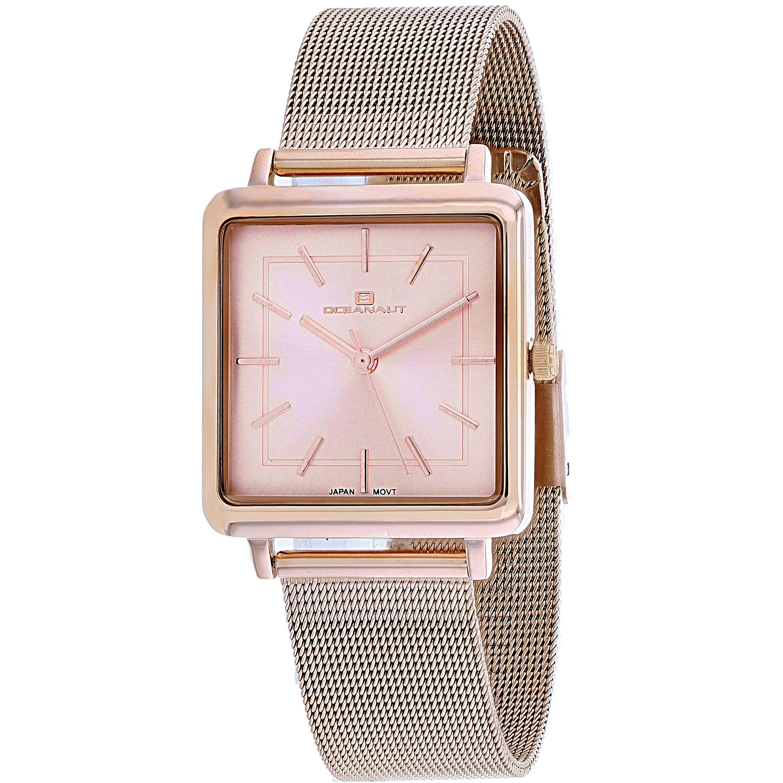 Oceanaut Traditional Rose Gold Dial Watch for Men - Waterproof Luxury Dress Watch with Stainless Steel Band (Model:OC0287) | Perfect for Business, Formal Events & Everyday Elegant Style