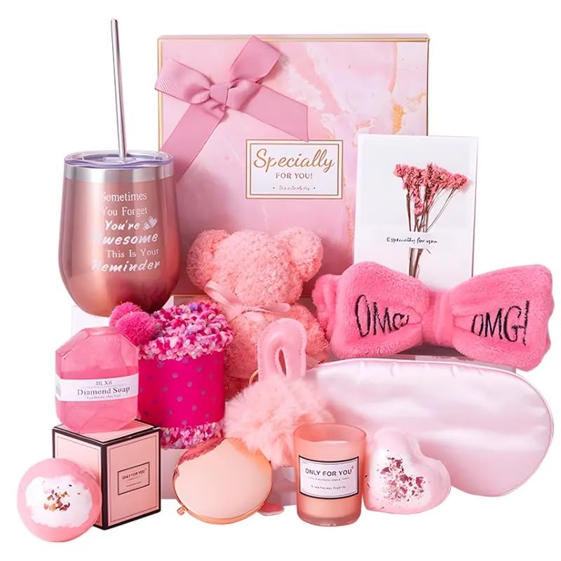 13-Piece Relaxing Spa Care Gift Set for Women - Perfect Christmas, Birthday, or Mother's Day Gift for Mom, Sister, Best Friend - Ideal for Home Spa Nights, Self-Care Sundays, and Stress Relief