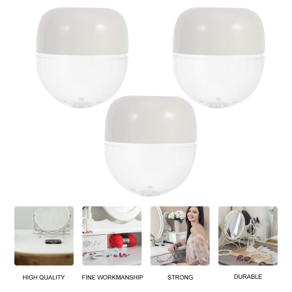 3-Piece Beauty Egg Sponge Storage Box - Travel Makeup Sponge Case & Drying Holder for Women | Perfect for Home, Gym & Travel Organization