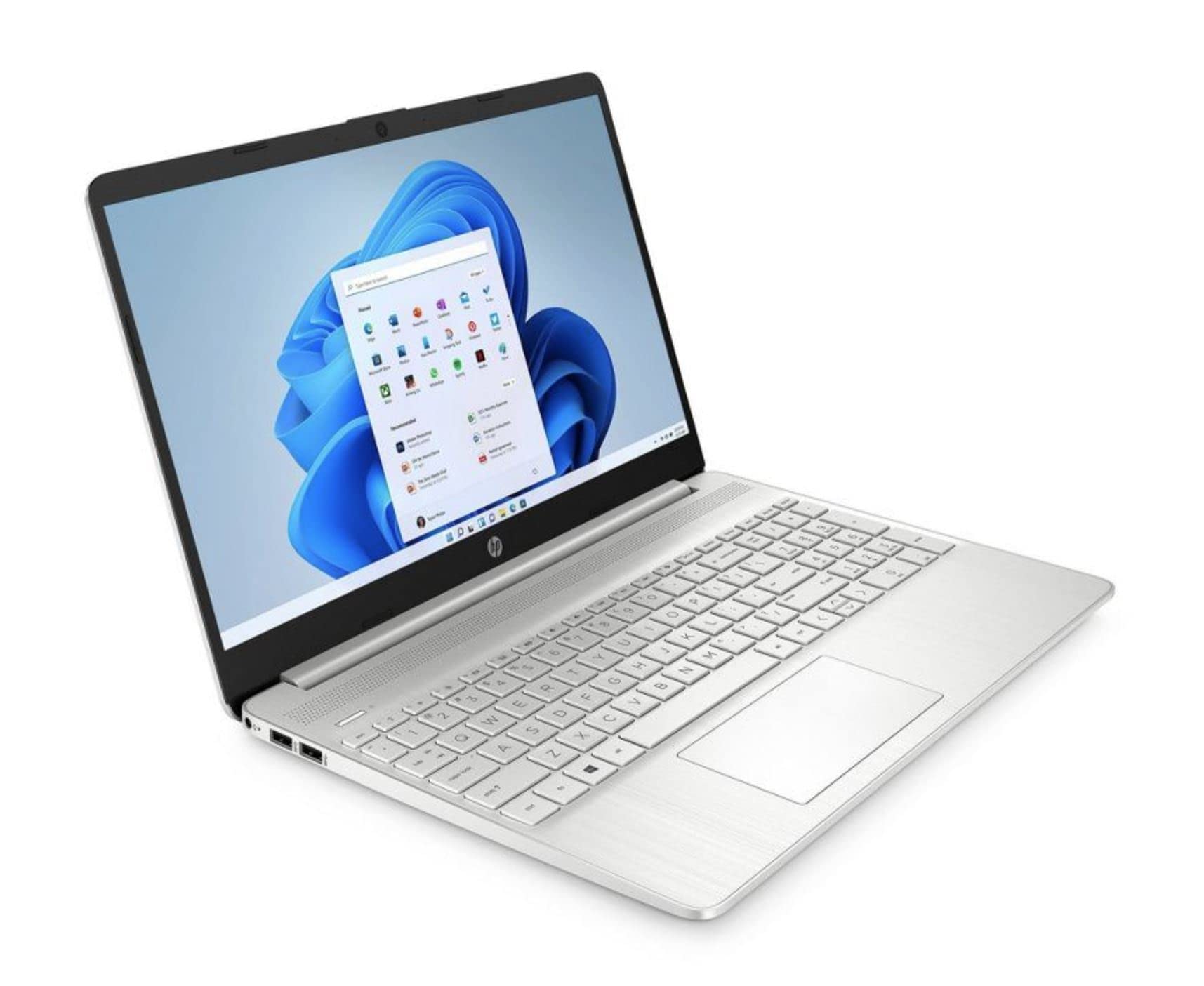 HP 15.6-inch FHD Laptop - AMD Ryzen 5 5500U Hexa-Core, 8GB RAM, 512GB SSD, AMD Radeon Graphics, Windows 11 Home - Perfect for Work, Study & Entertainment (15-ef2040tg, Silver)