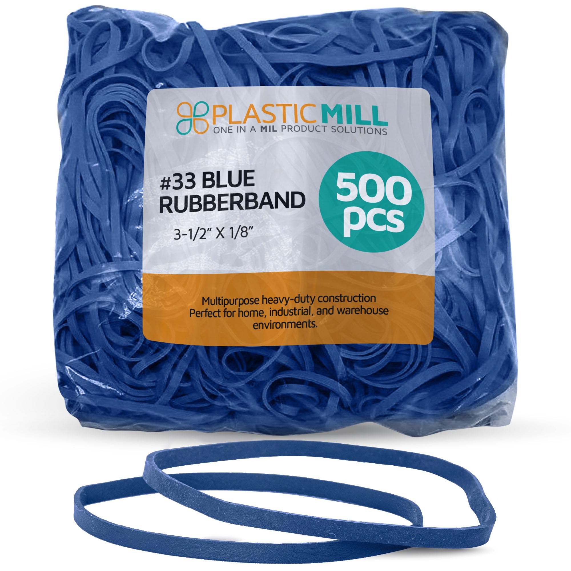 Premium #33 Blue Rubber Bands (3.5