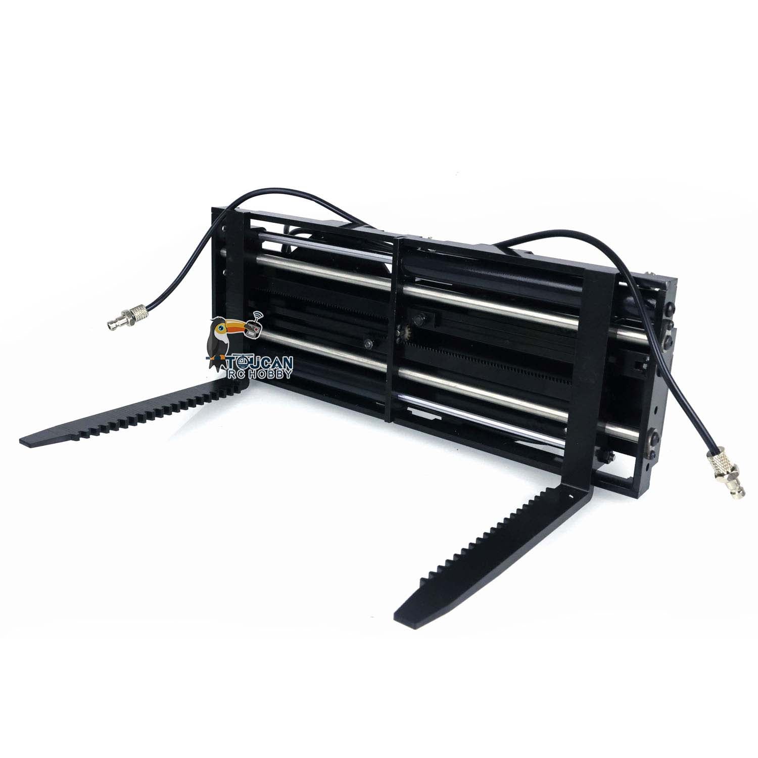 MT Model 1/14 Scale Hydraulic Fork Bucket & Dozer Blade Attachment for RC Hydraulic Loader WA480 - Remote Control Construction Vehicle Accessories | Compatible with RC Trucks, Excavators & Construction Toy Playsets