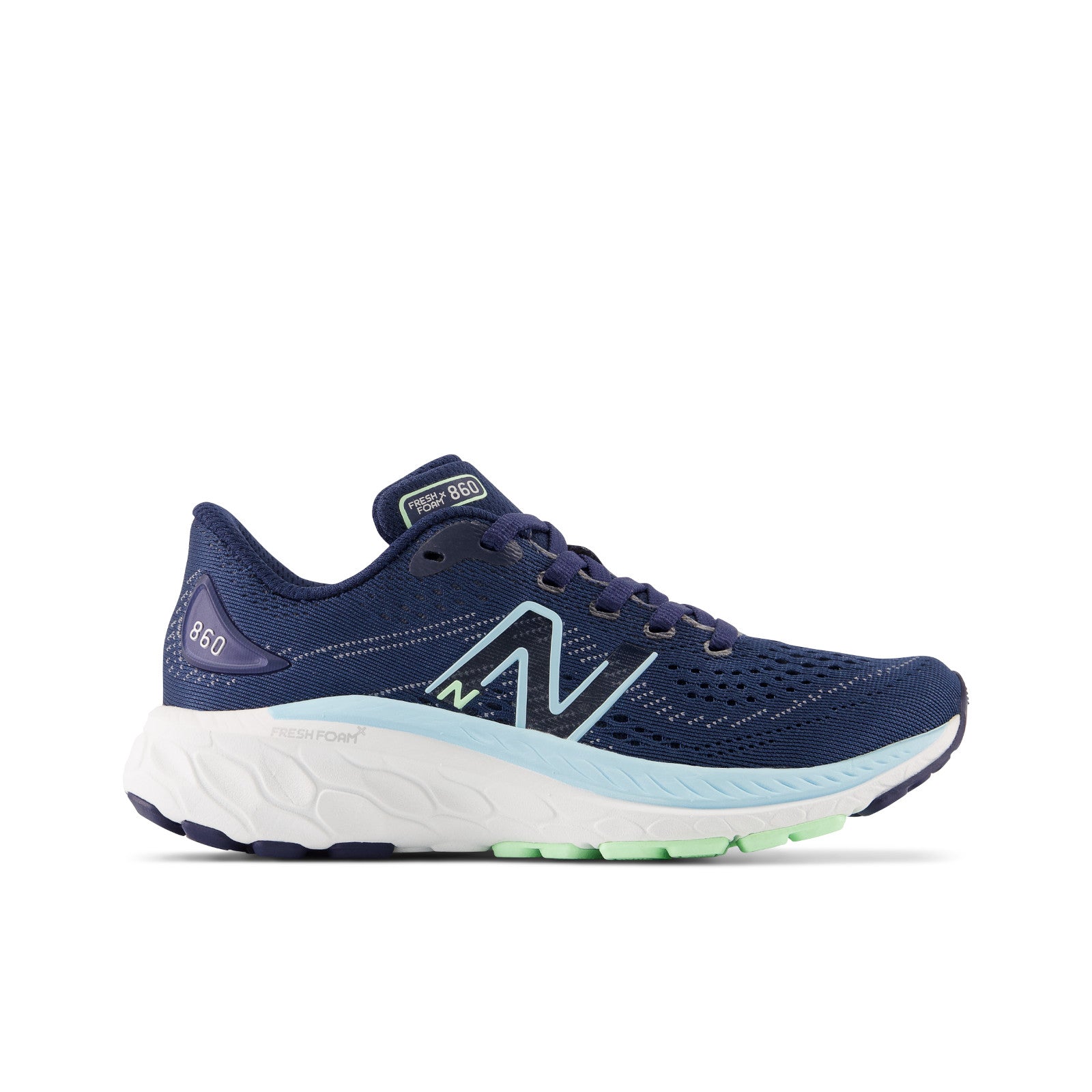 New Balance Kids' Fresh Foam X 860v13 Running Shoes - Navy/Blue/Green Aura (Toddler & Little Kid Sizes) - Perfect for School, Play & Daily Activities