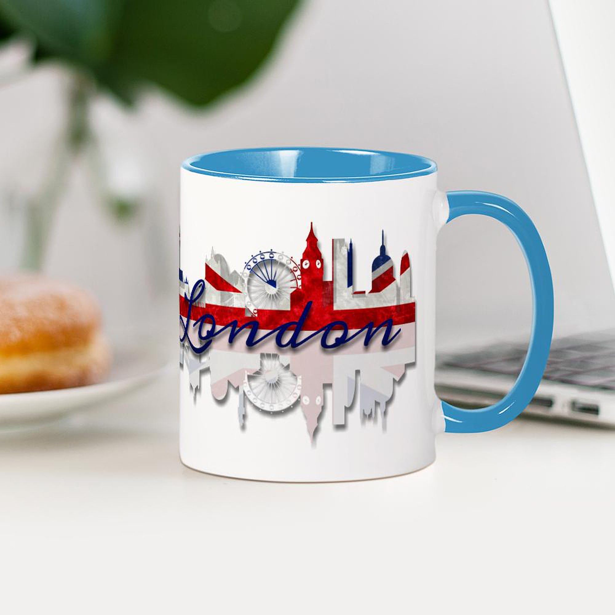 London Skyline Ceramic Coffee Mug 11 oz (325 ml) - Perfect for Tea, Hot Chocolate & Office Use - CafePress