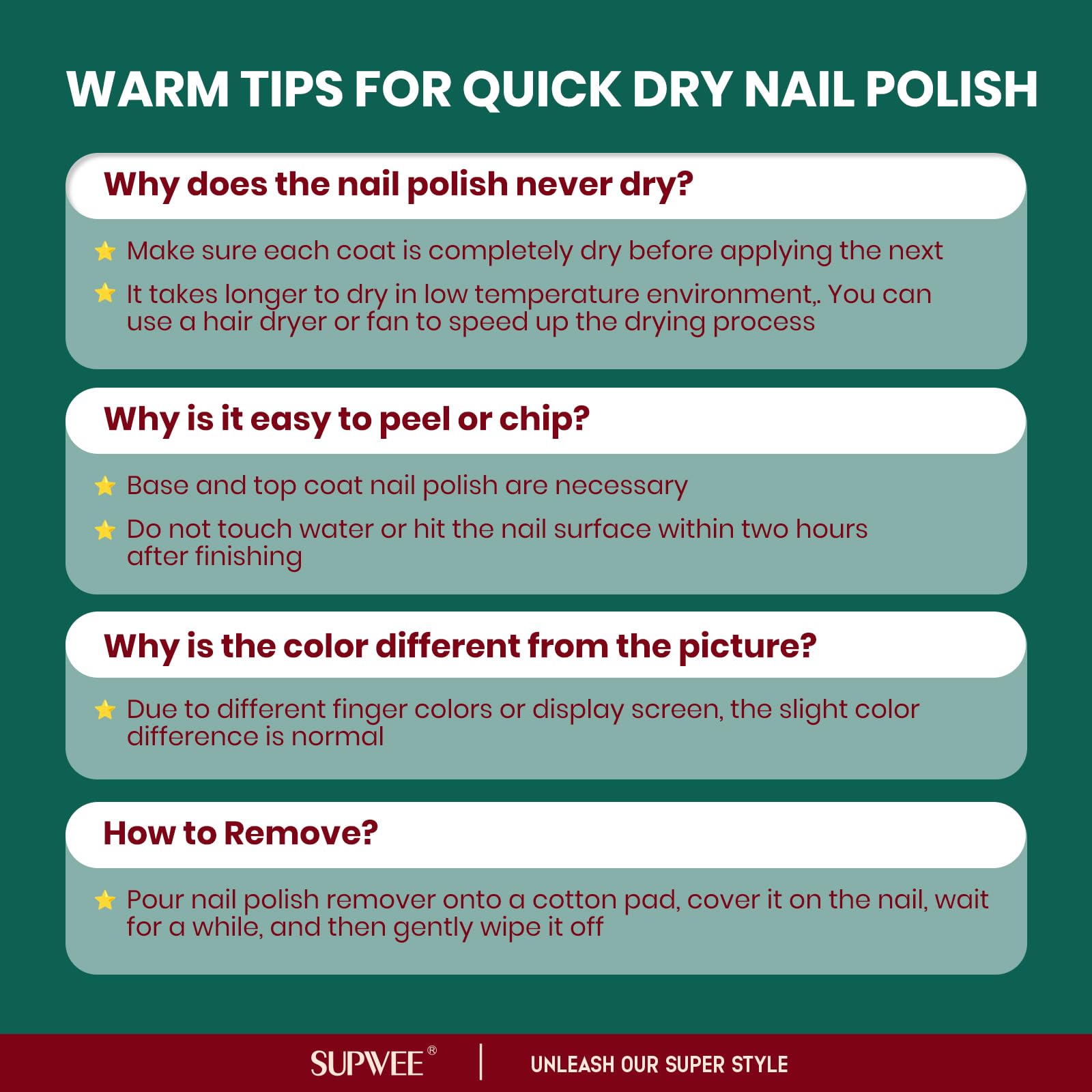 Christmas Red Nail Polish Set - Quick Dry Burgundy Shimmer Nail Lacquer with Iridescent Finish, Beginner-Friendly DIY Manicure Kit for Fingers & Toes (16ml/0.54fl oz) - Perfect for Holiday Parties, Gift Giving & Festive Nail Art