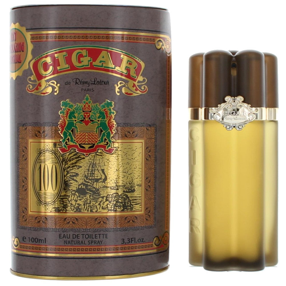 Premium Cigar Scent Eau de Toilette for Men - 100ml Luxury Cologne - Woody Tobacco Fragrance for Date Night & Special Occasions