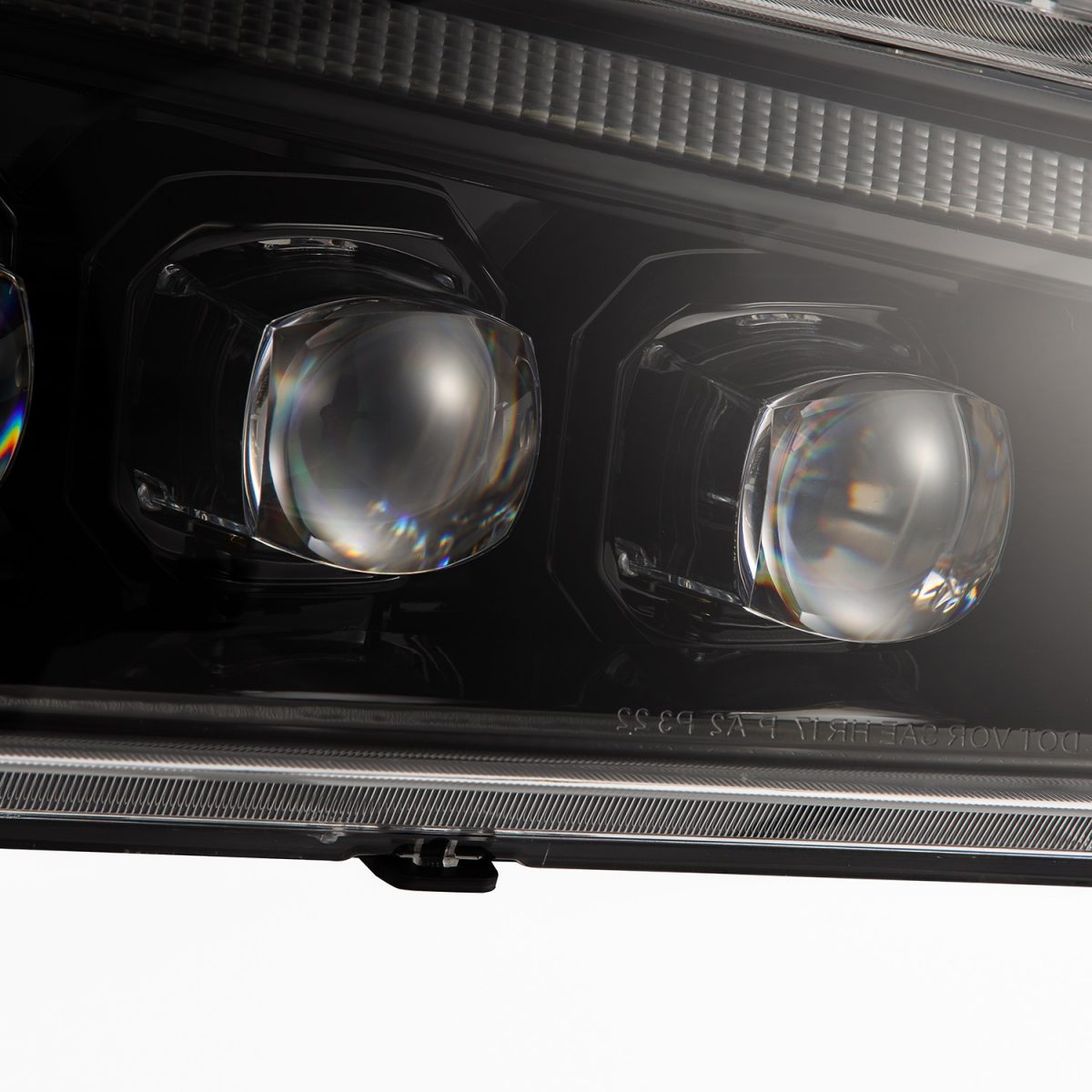 03-06 Chevrolet Silverado & 02-06 Avalanche (No Body Cladding) NOVA Series LED Projector Headlights - Alpha Black - Upgrade Your Truck's Night Vision for Off-Roading & Daily Driving