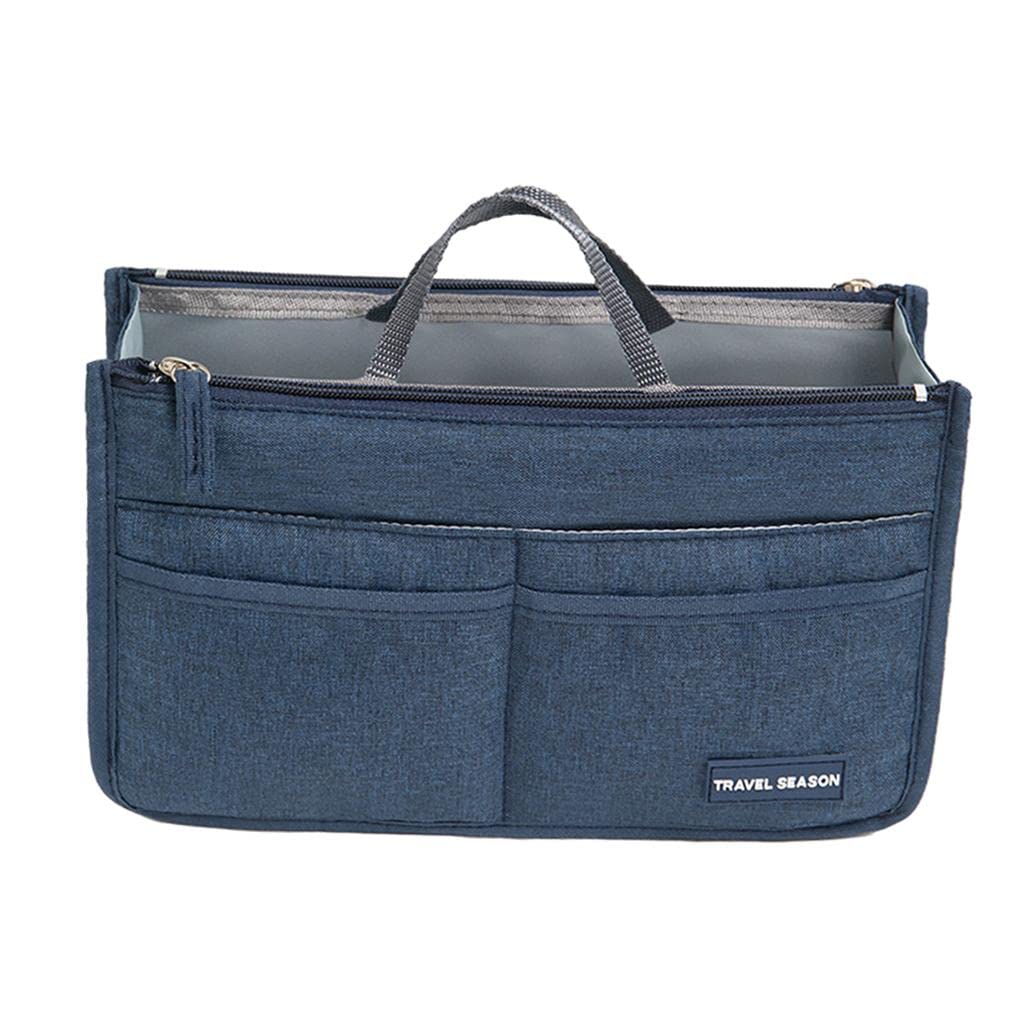 LOSA Women's Cosmetic Bag - Waterproof Makeup Organizer, Toiletry Pouch for Travel (Dark Blue) - Perfect for Gym, Beach & Daily Essentials Storage