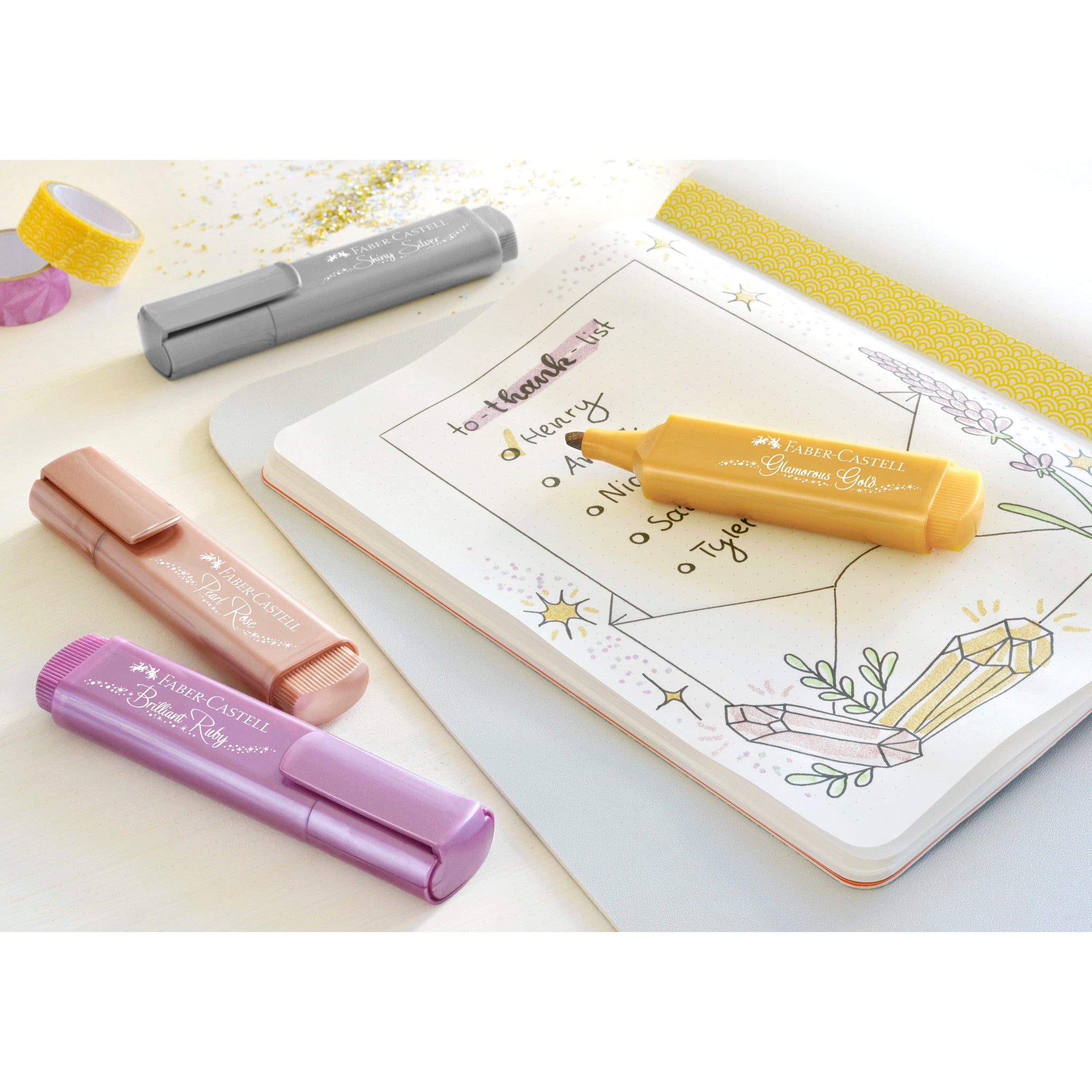 Metallic Highlighter Pen - Pearl Rose #154626 for Makeup, Face Contouring & Glowing Skin | Perfect for Daily Use, Special Occasions & Professional Makeup Artists