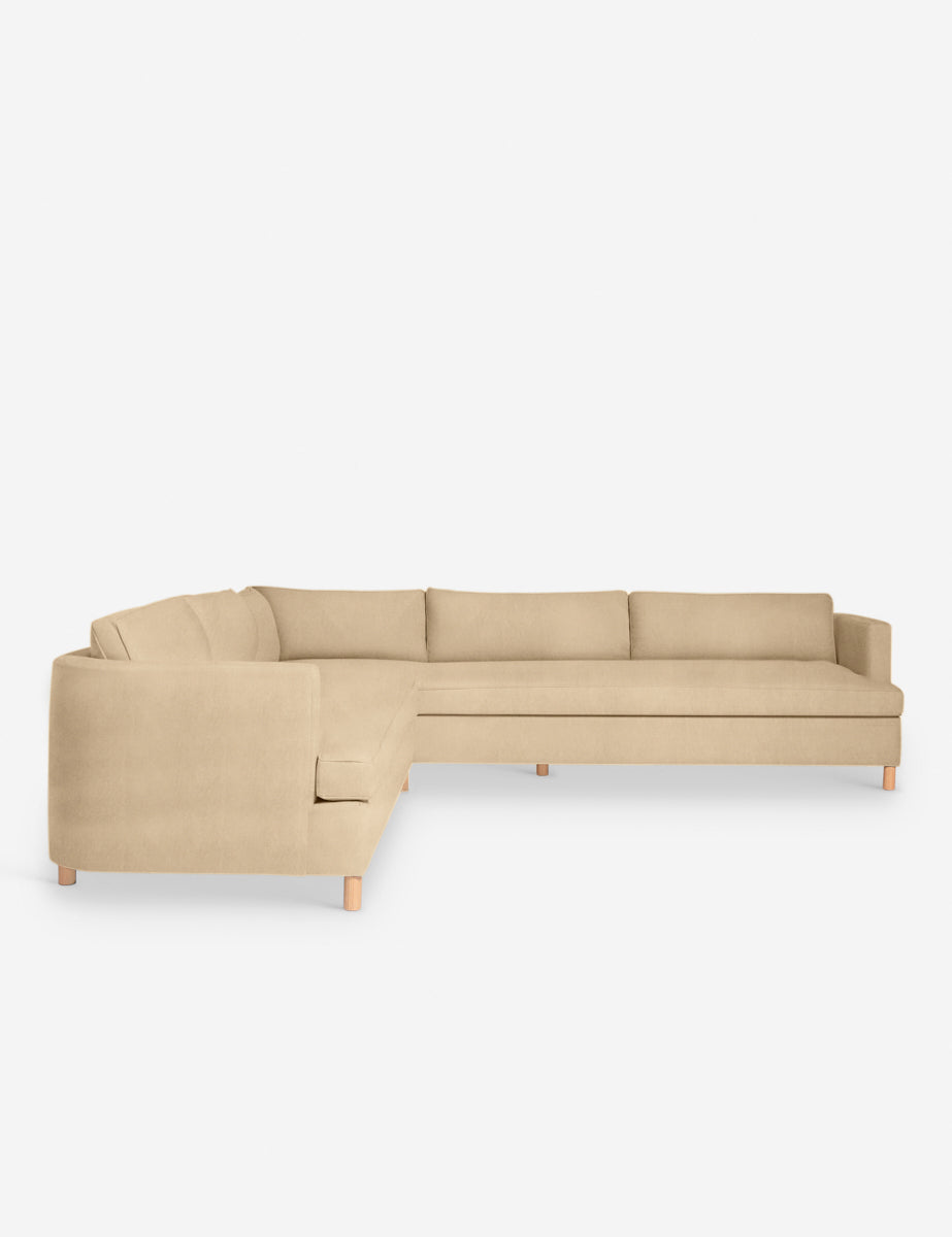 Belmont Corner Sectional Sofa by Ginny Macdonald - Modern L-Shaped Couch with Storage for Living Room, Family Room & Small Spaces