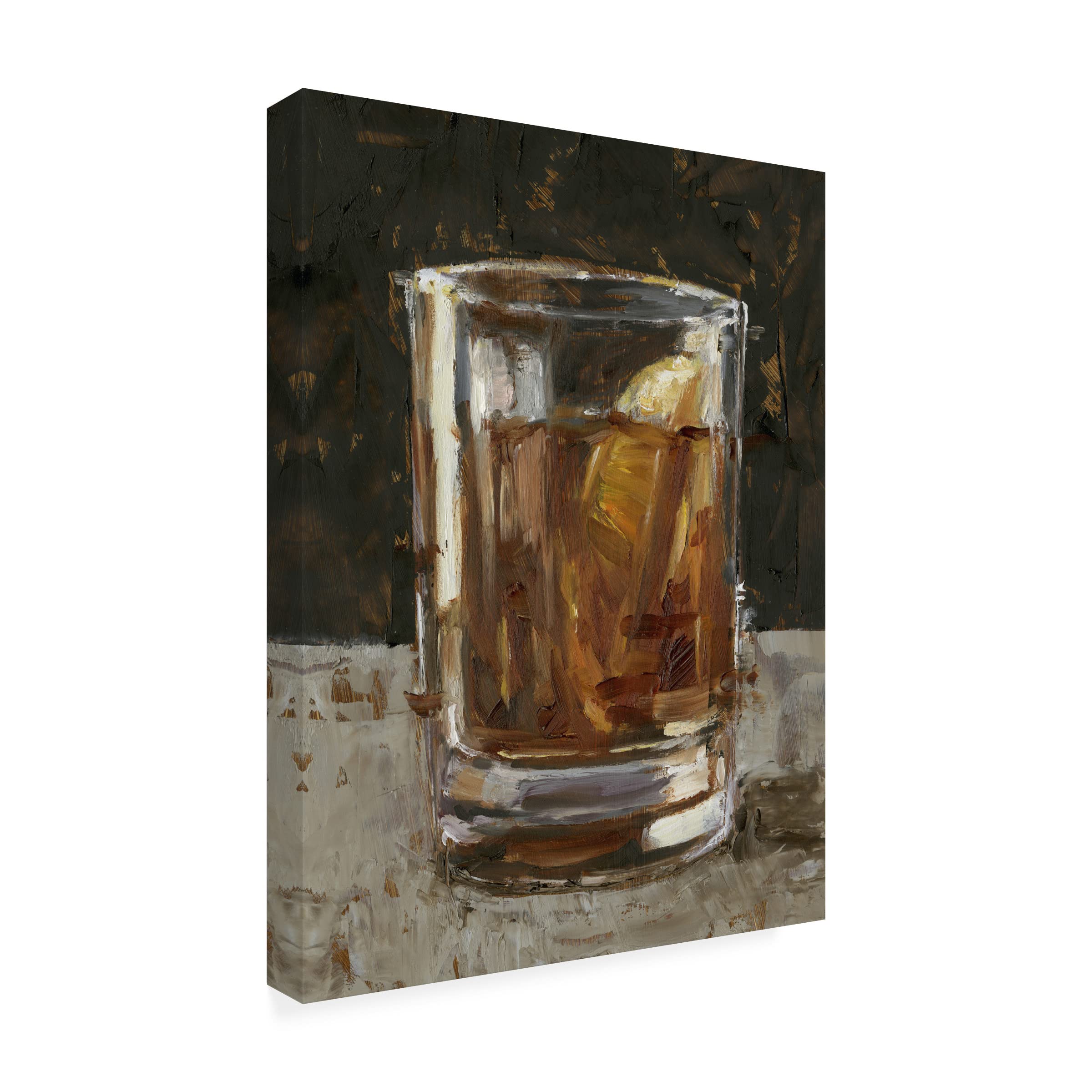 Trademark Fine Art 'The Hard Stuff II' Canvas Wall Art by Ethan Harper - Modern Home Decor for Living Room & Office