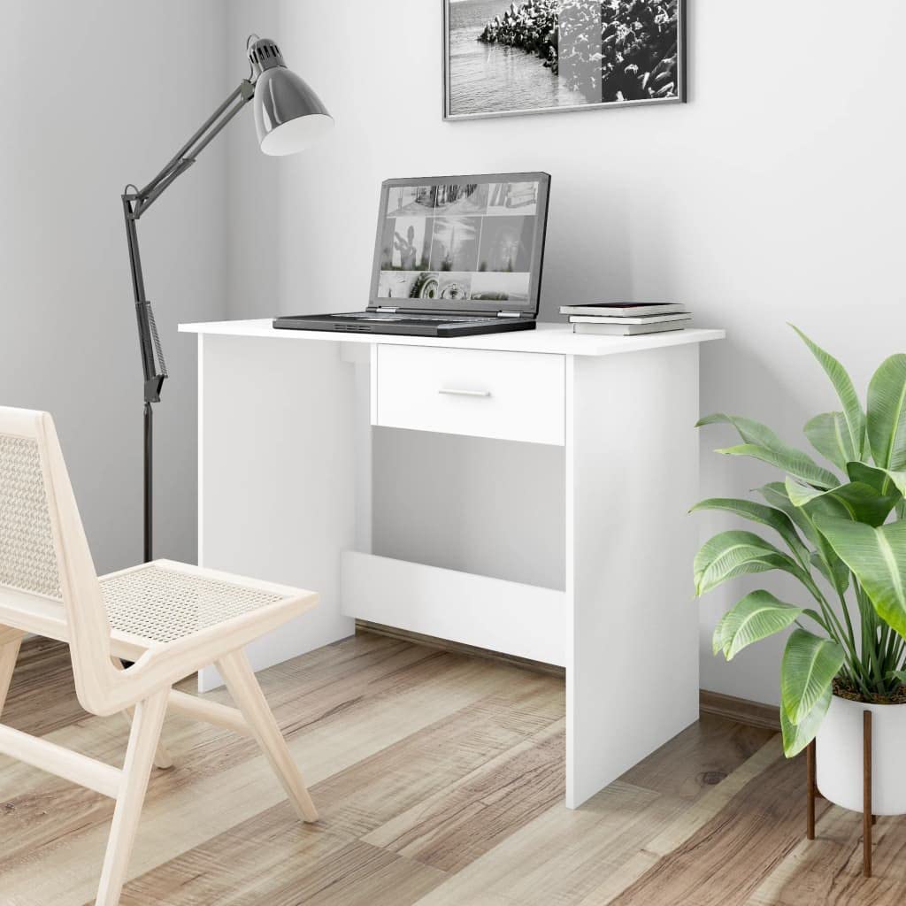 Compact White Computer Desk 39.4