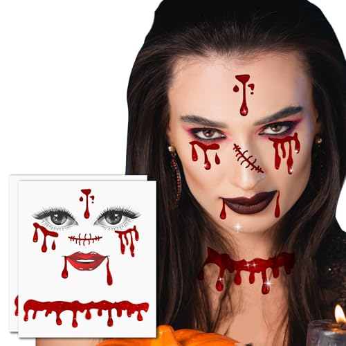 2 Sets Vampire Face Jewels