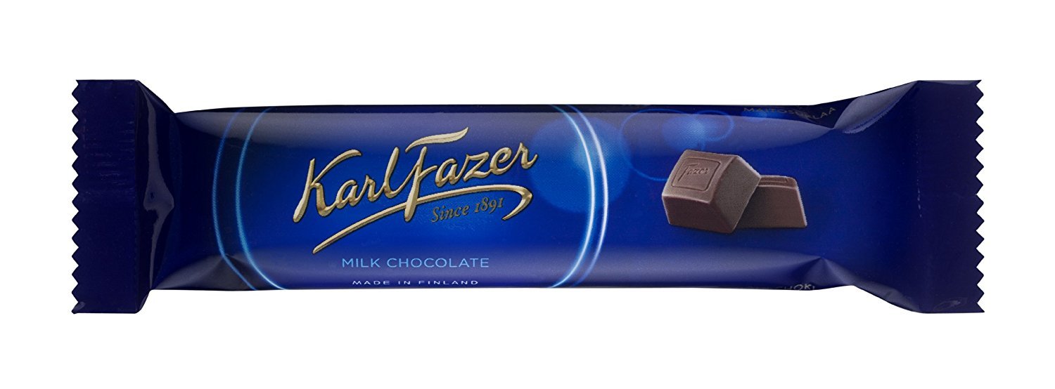 Karl Fazer Blue Finnish Milk Chocolate Bars - 5 Pack (39g Each) | Premium Original Flavor | Perfect for Gifts, Snacking & Desserts