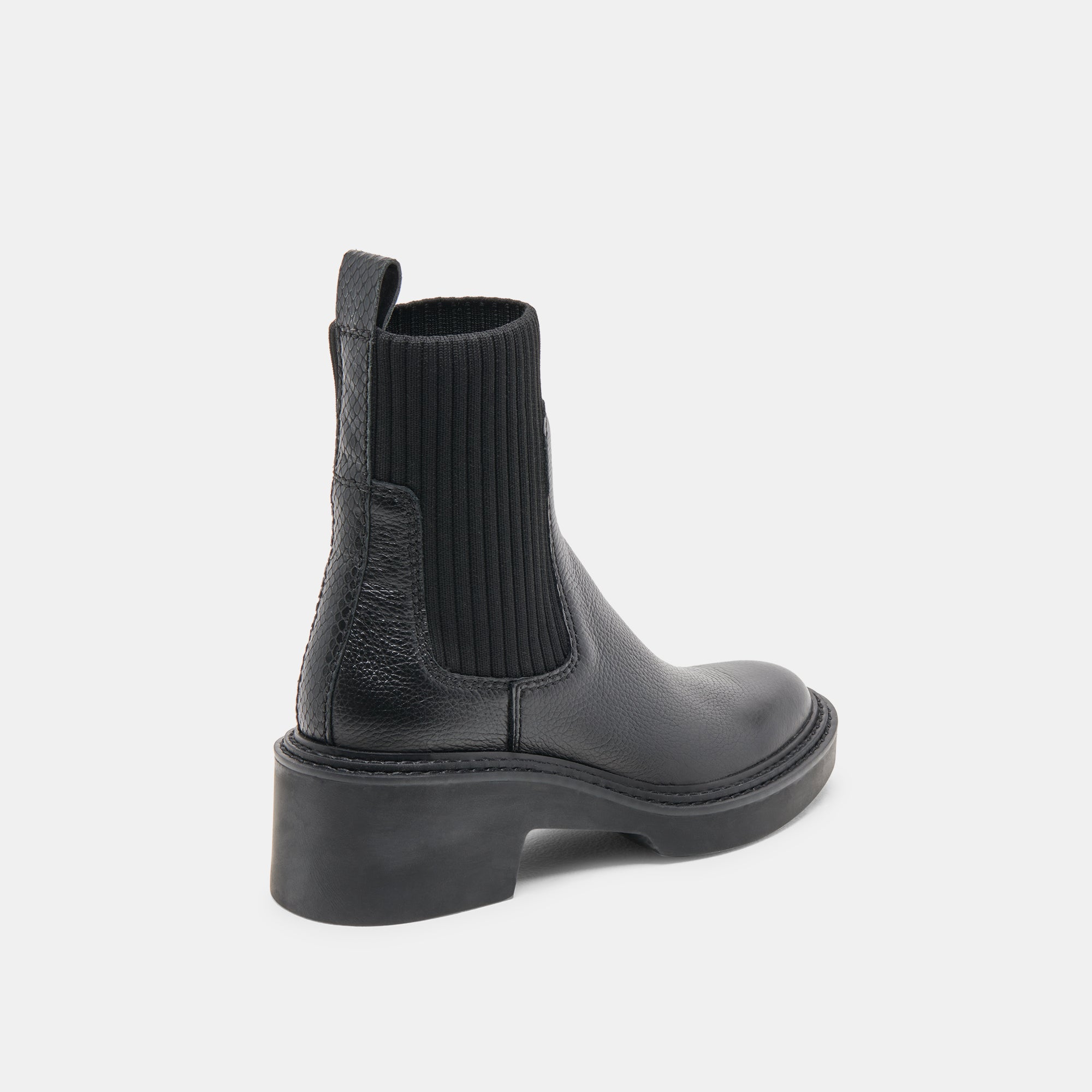 HILORA H2O Waterproof Black Leather Boots for Women - Comfortable Slip Resistant Winter & Rain Boots for Outdoor, Hiking & Work