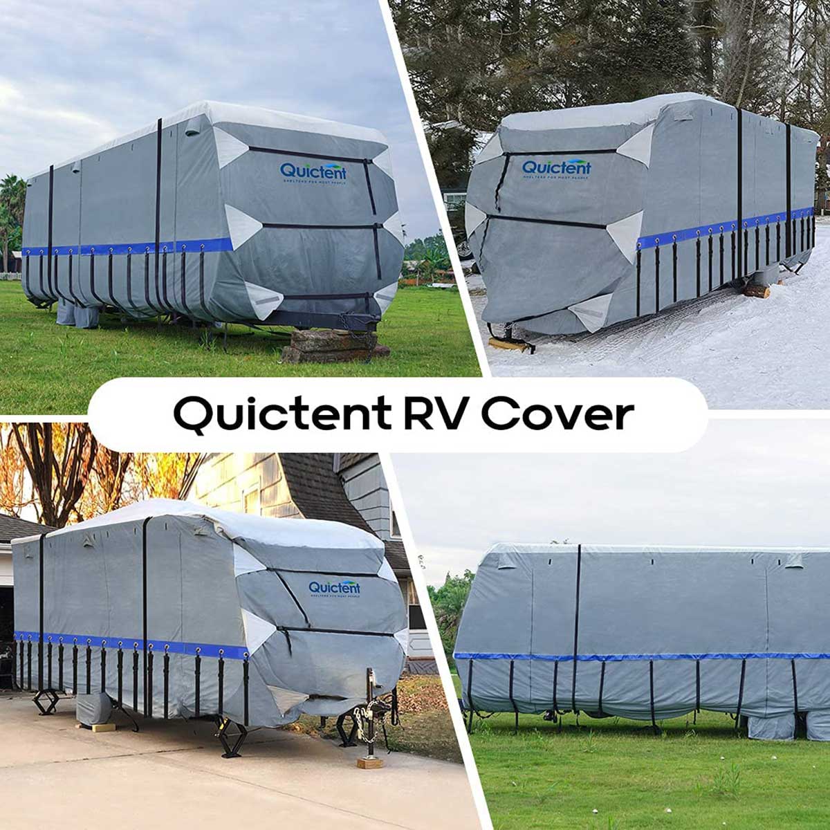 Best Waterproof Travel Trailer Covers for All Seasons - Heavy Duty RV Camper Cover for Outdoor Protection & Storage