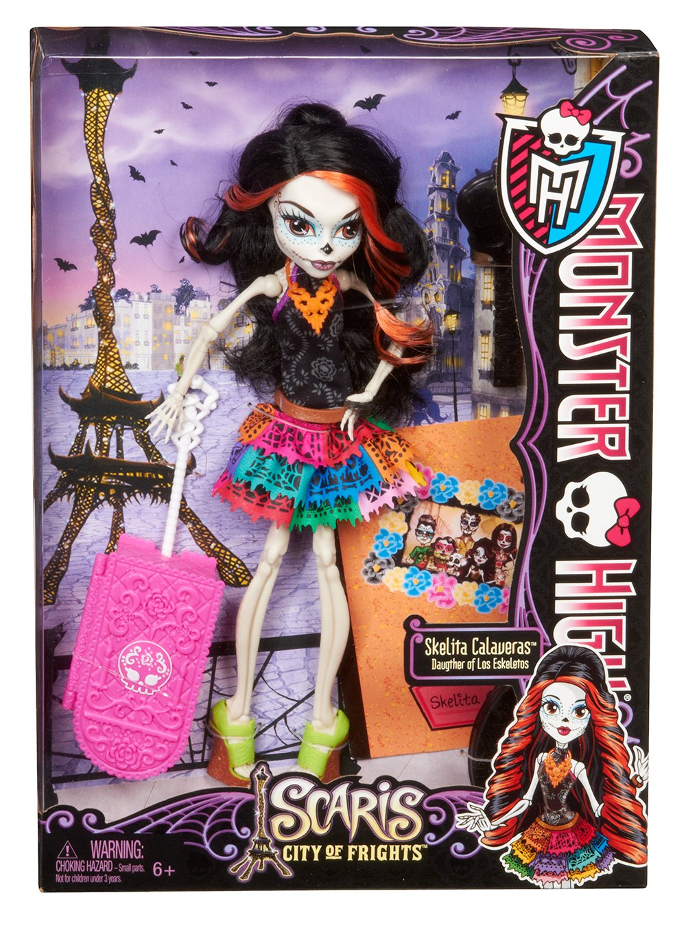 Monster High Scaris Skelita Calaveras Fashion Doll - Collectible Travel Edition for Kids & Collectors | Perfect for Playtime, Display & Gift Giving