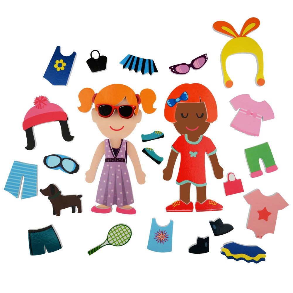 Buddy & Barney Dress Up Bath Time Foam Stickers - 32 Pieces Fun Bathtub Toys for Kids, Toddlers & Babies - Perfect for Creative Play, Bath Time Learning & Sensory Development