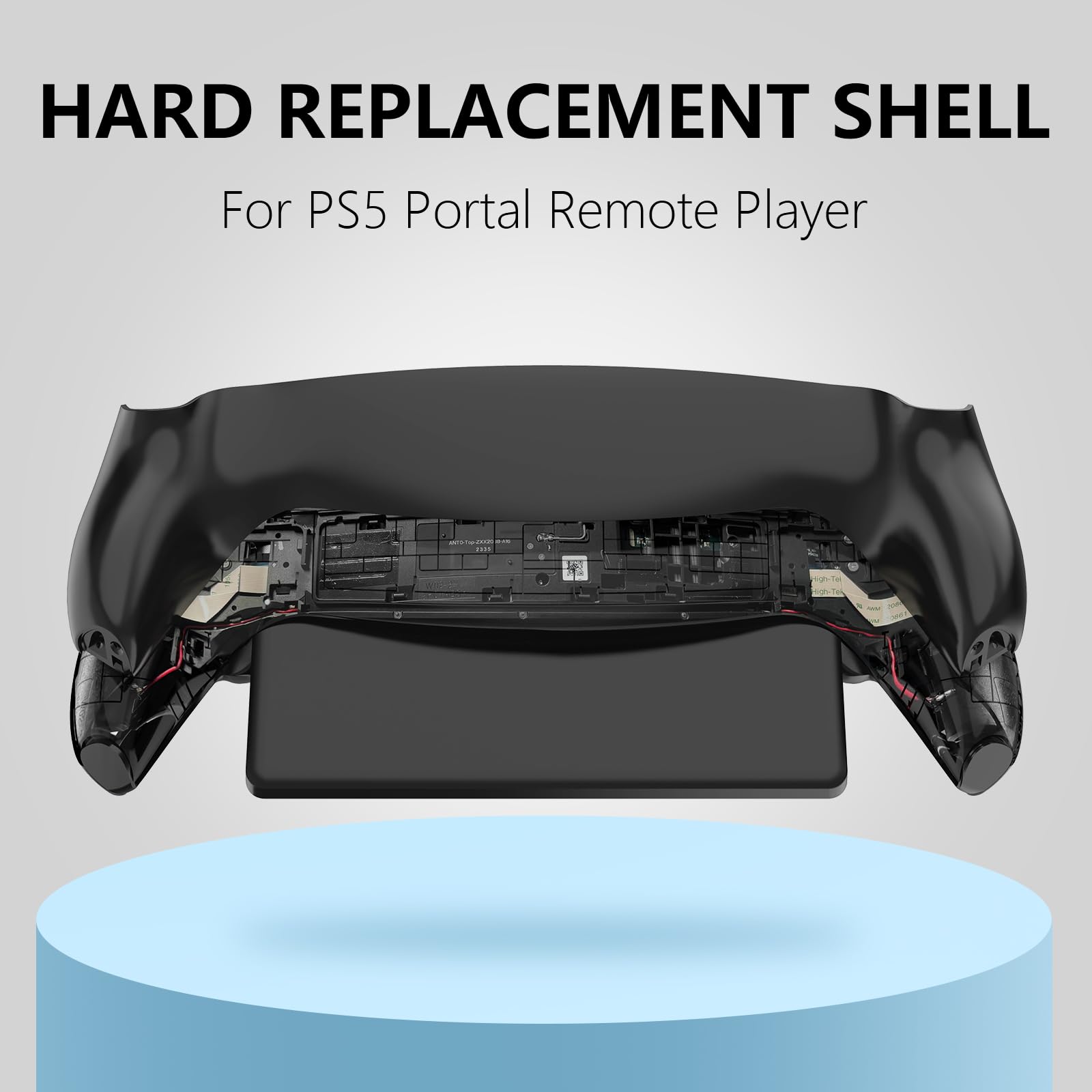 PS5 Portal Faceplate Cover - DIY Replacement Shell for PlayStation Portal Remote Player - Black - Gaming Accessory