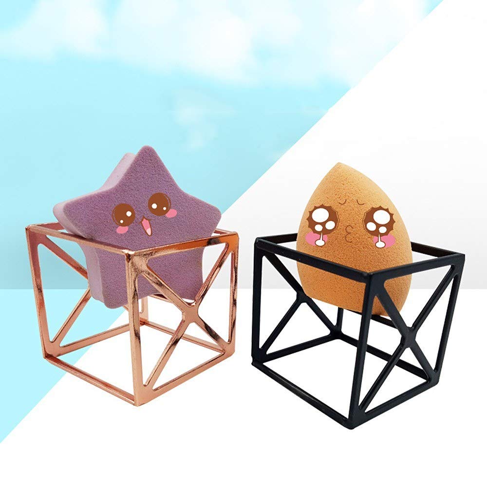 Mini Cute Makeup Powder Puff Egg Sponge Holder - Beauty Blender Case & Cosmetic Sponge Organizer for Travel, Home Vanity & Professional Makeup Kit