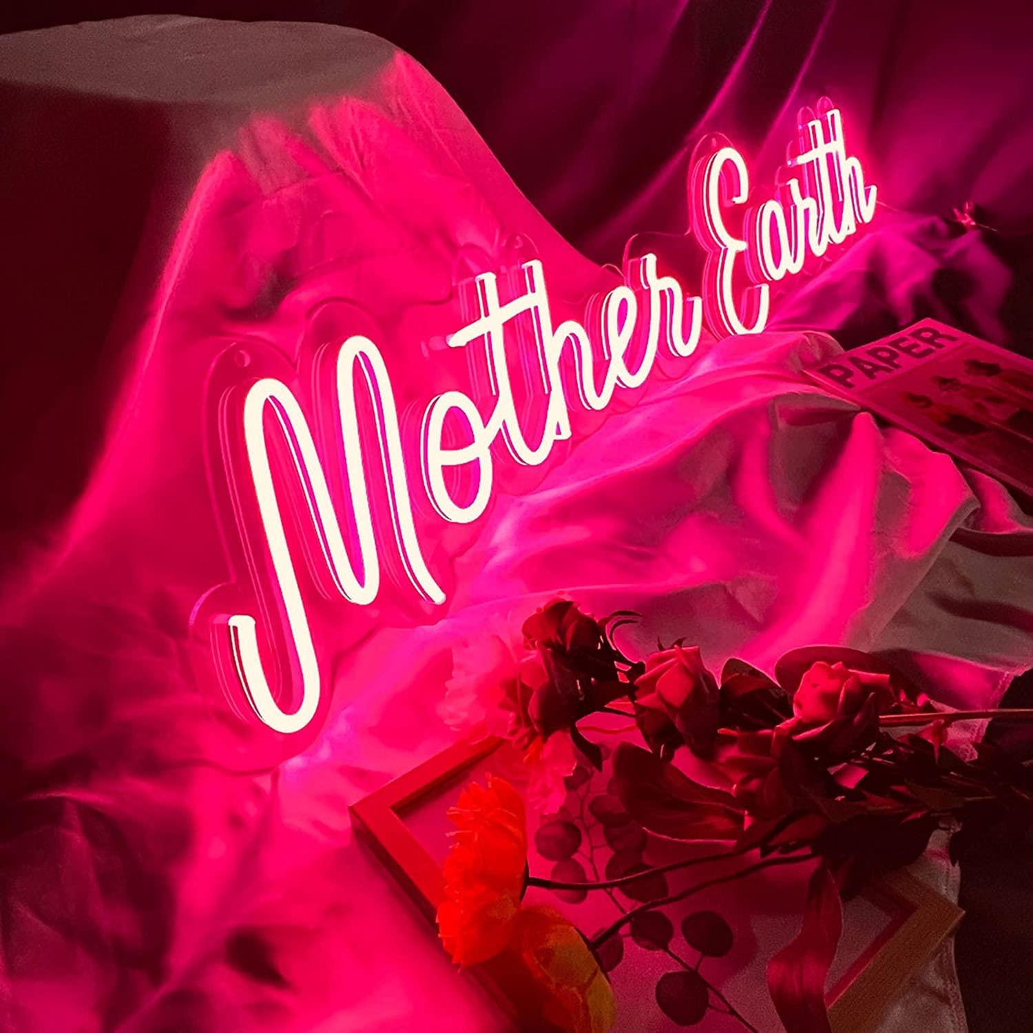 Custom LED Neon Signs for Bedroom Wall Decor - Personalized Wedding Birthday Party Home Décor - 20 Inch Neon Light for Bars, Stores & Logos (2 Line Text) - Perfect for Home, Office & Event Lighting