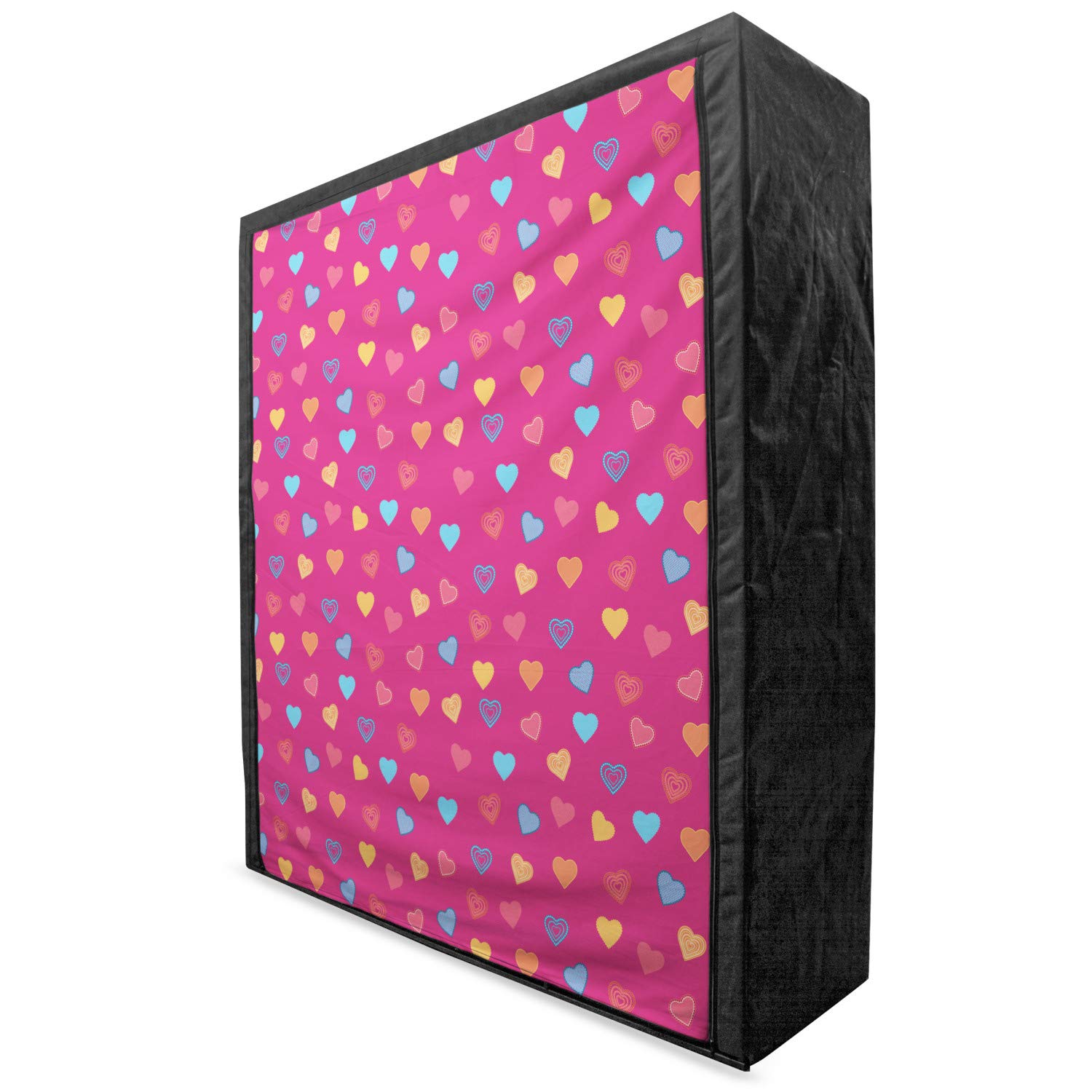 Ambesonne Portable Fabric Wardrobe with Shelves - 59