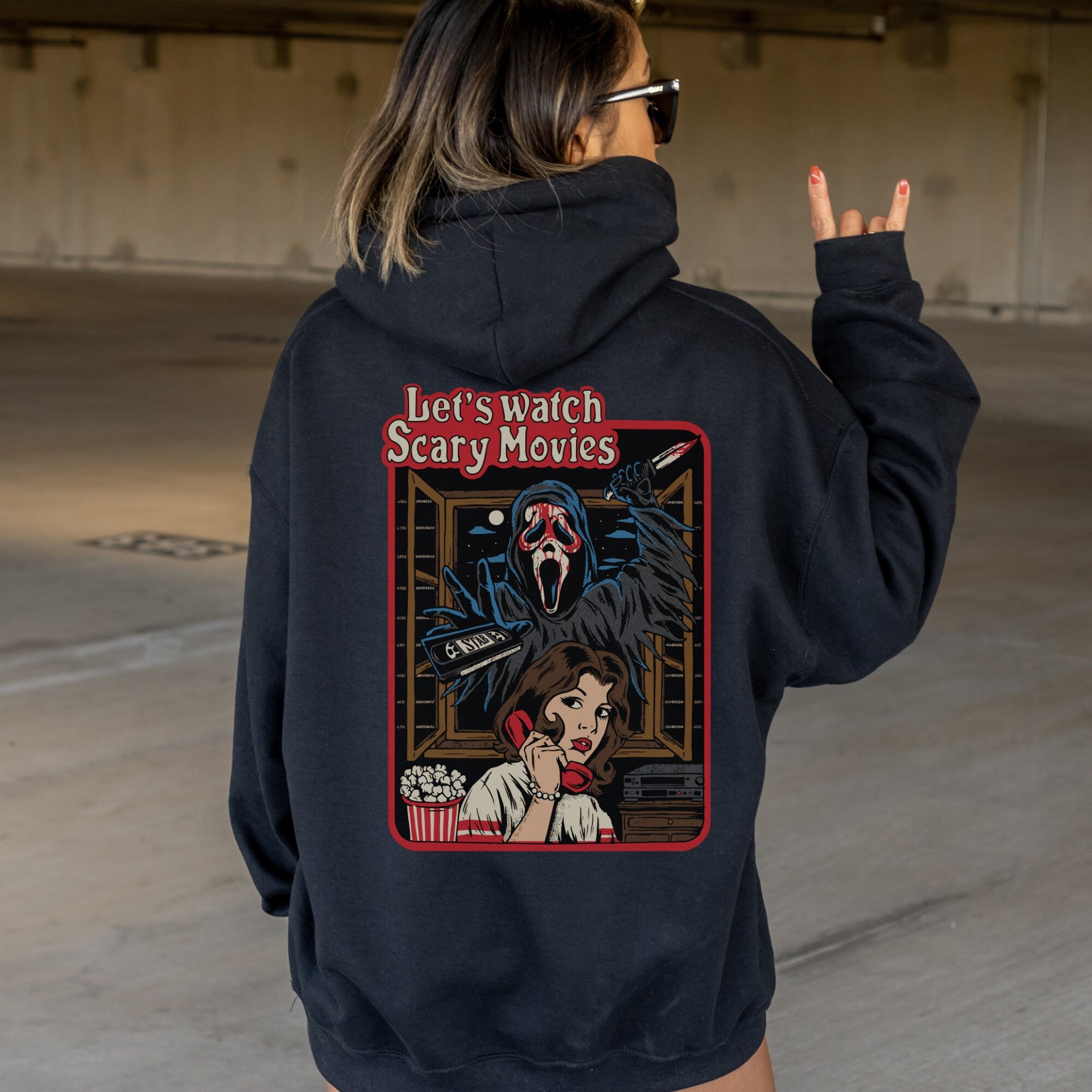 Ghostface Shirt - Scream Movie Fan Hoodie | 90s Horror & Slasher Movie Merch | Halloween Costume & Cosplay Outfit | Perfect for Halloween Parties & Horror Movie Nights