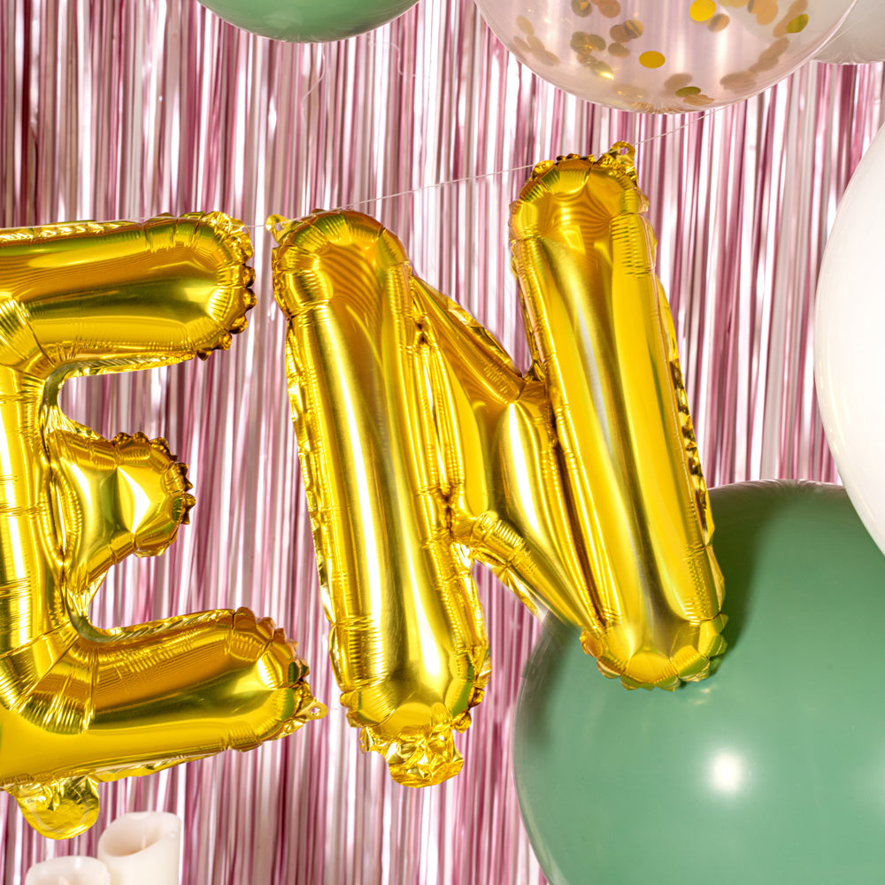 Balloonify Gold Mylar Letter N Balloon - 16 Inch Large Foil Alphabet Balloon for Birthday Party Decorations, Baby Shower, Wedding & Graduation Celebrations - 1 Count Box