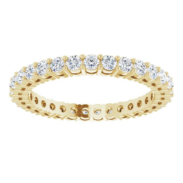 0.93 Carat Shared Prong Round Diamond Eternity Band - Wedding, Anniversary & Engagement Ring for Women - Perfect for Bridal Jewelry & Special Occasions