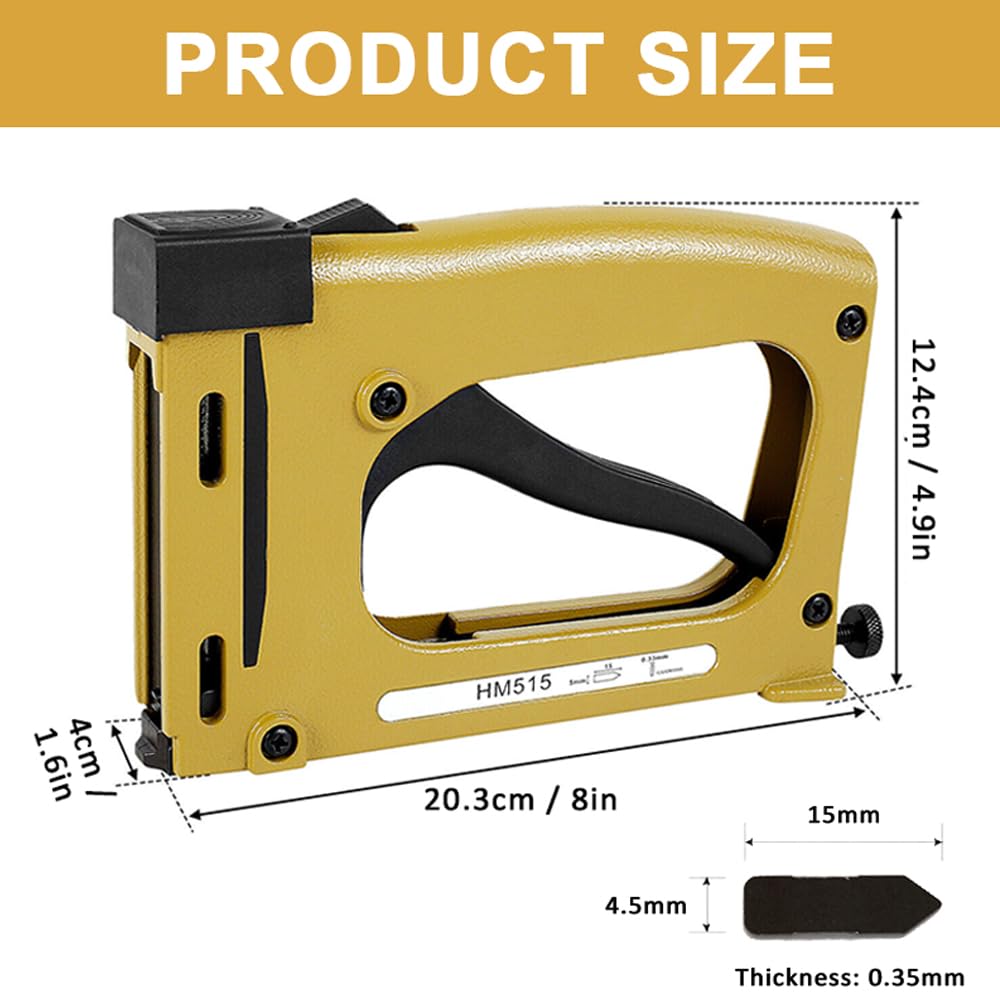 GYKLE Point Driver Framing Tool - Flexible Point Gun Tacker, Lightweight Metal Picture Framing Tool with 1000 Points for Artists, Paintings & Photos | Perfect for DIY Picture Framing, Artwork Display & Home Decor Projects