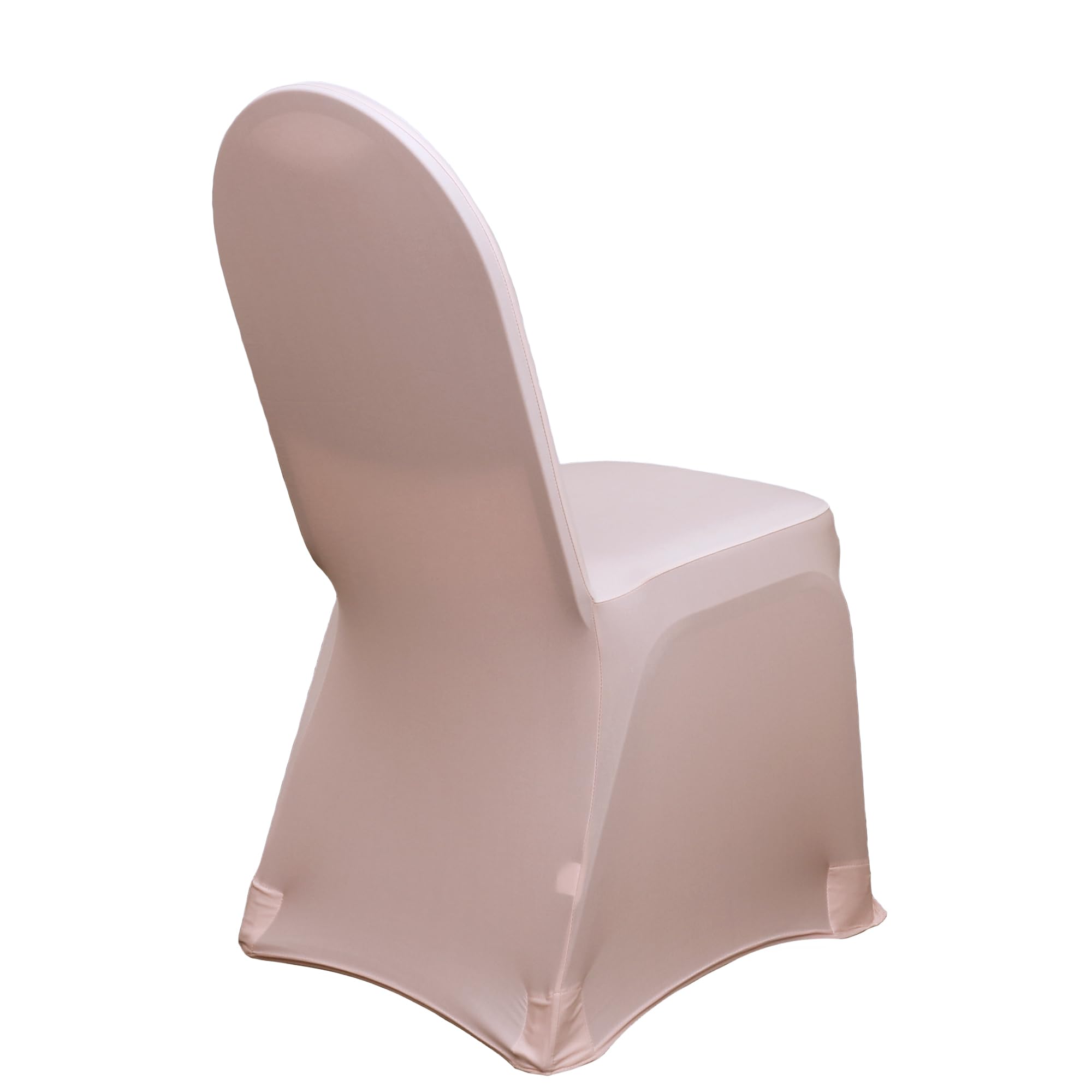 50 Pack Stretch Spandex Banquet Chair Covers - Premium Quality Blush Wedding Chair Slipcovers for Banquets, Parties, and Events - Washable & Wrinkle-Resistant