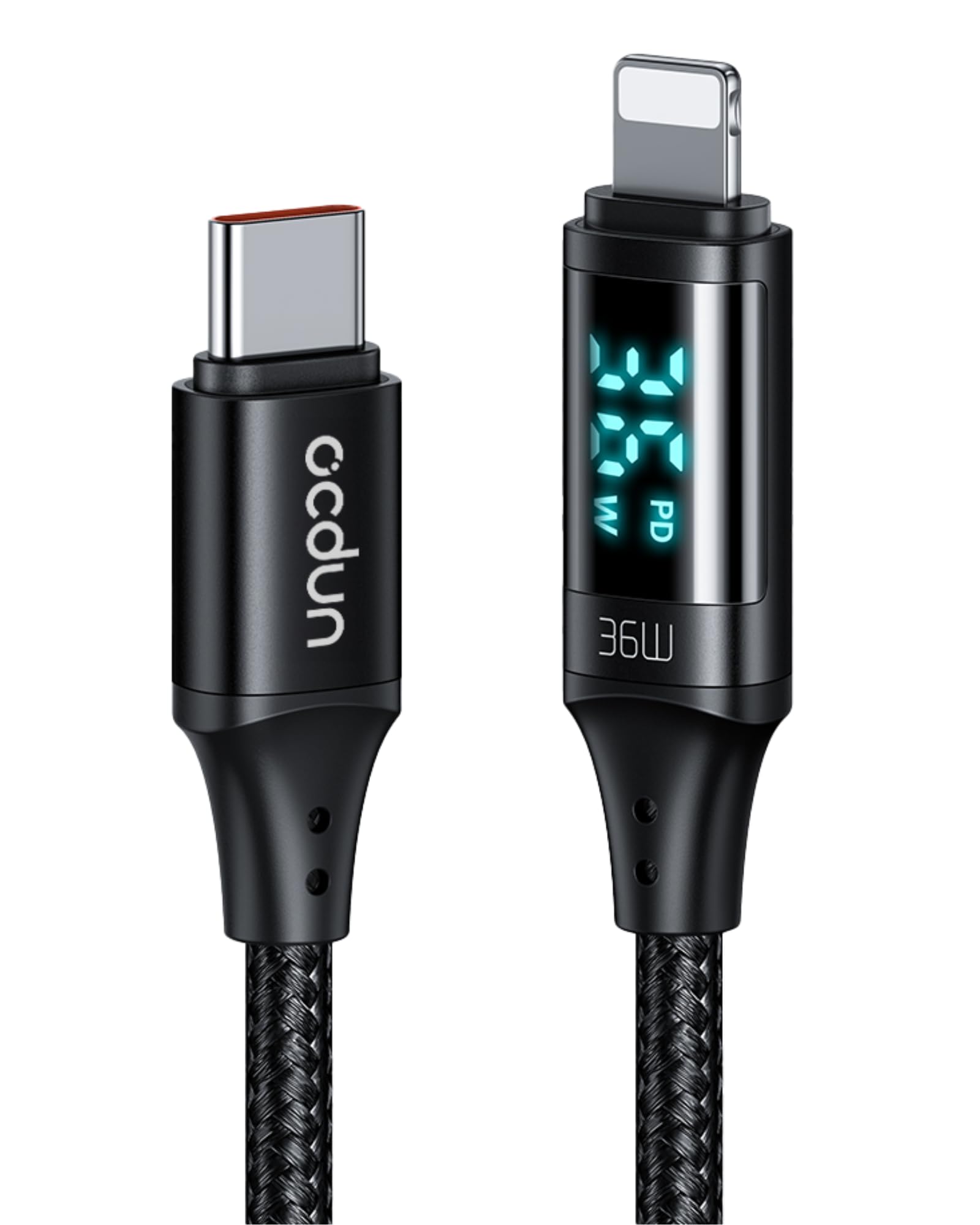 Premium 36W USB C to Lightning Cable Fast Charger - Nylon Braided iPhone Charging Cable Compatible with iPhone 14/13/12/11/XS/8/SE, AirPods & iPad - Perfect for Home, Office & Travel Charging
