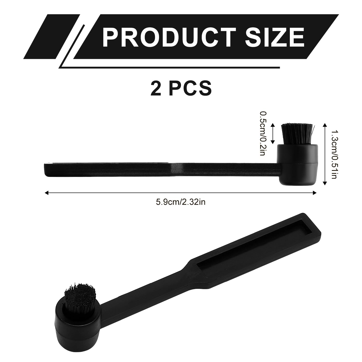 2-Pack Vinyl Record Cleaning Brush & Carbon Fiber Stylus Cleaner – Anti-Static Turntable Needle Brush for LP Records, DJ Equipment, and Home Audio Systems – Perfect for Vinyl Collectors and Audiophiles