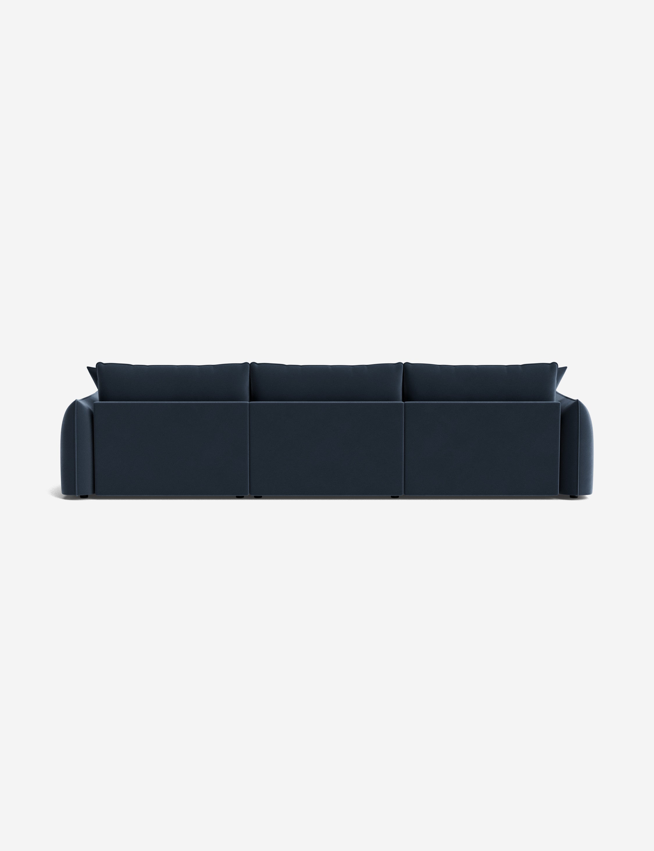 Balmer Sectional Sofa with Ottoman - Modern L-Shaped Couch Set for Living Room, Lounge & Home Theater - Comfortable Fabric Sofa with Chaise & Storage Ottoman