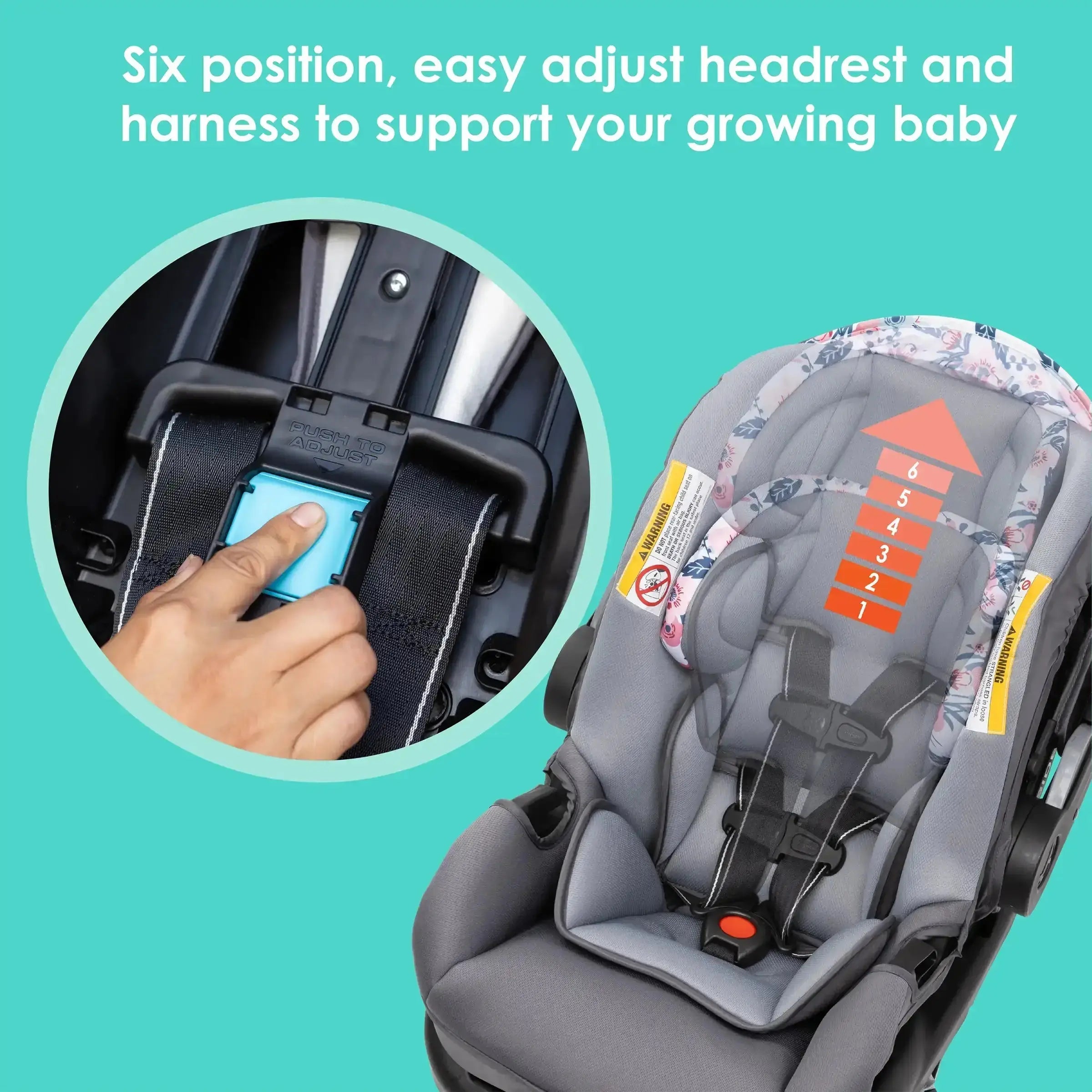 EZ Ride SE Stroller Travel System with Secure Lift Infant Car Seat - Lightweight Baby Stroller & Car Seat Combo for Newborns to Toddlers - Perfect for Travel, Shopping & Daily Outings