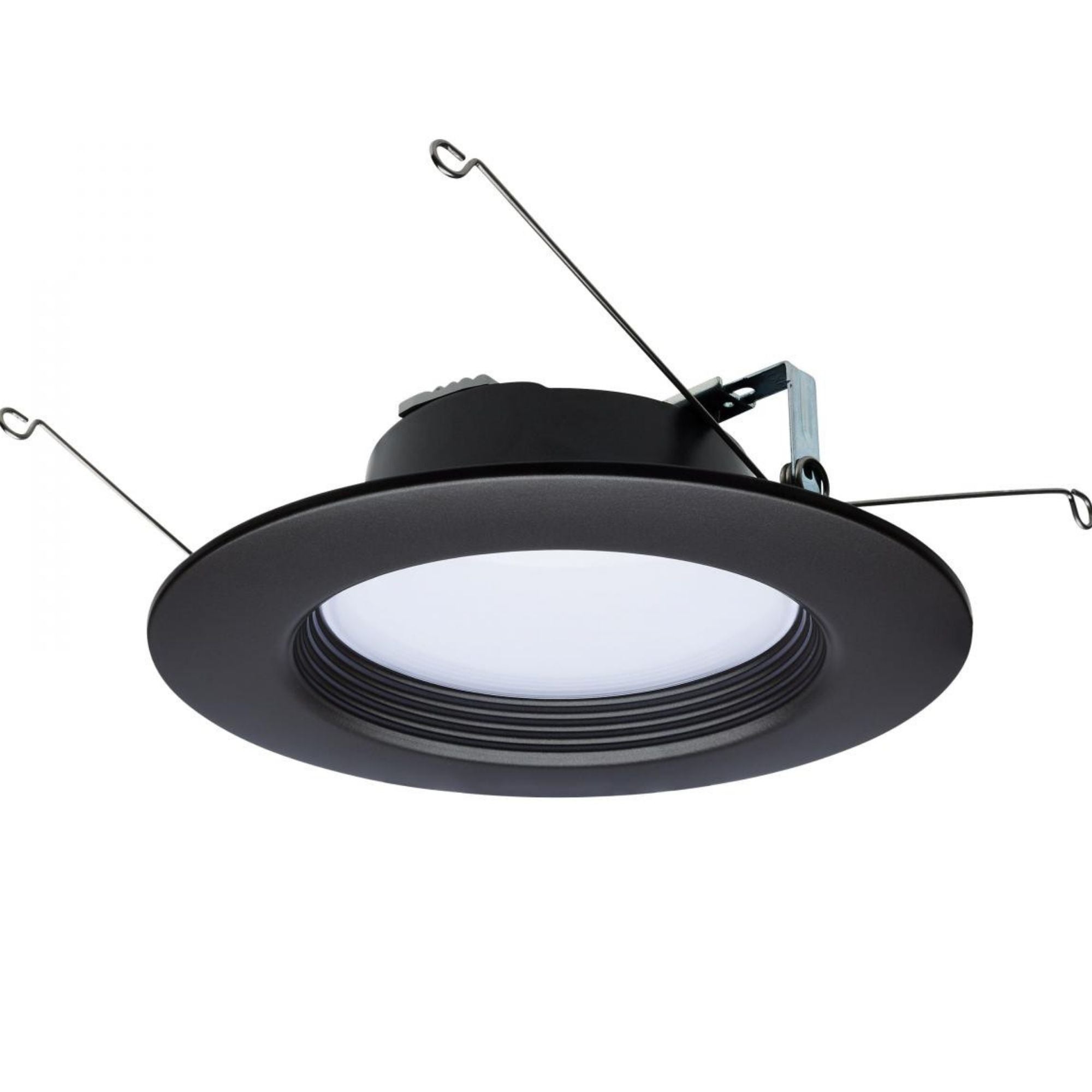 5/6 Inch Retrofit LED Can Light - 9W, 800 Lumens, 5 Color Temperatures (2700K-5000K), Bronze Baffle Trim - Perfect for Kitchen, Living Room & Bedroom Recessed Lighting