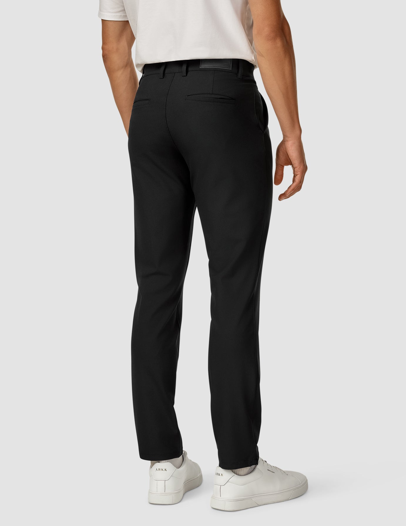Essential Men's Casual Pants - Classic Black Color for Everyday Wear | Comfortable Office & Travel Trousers