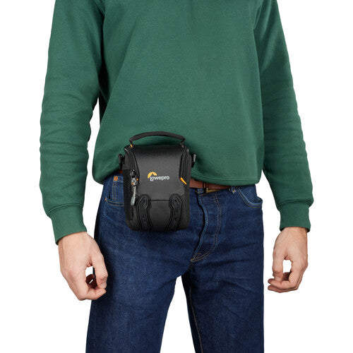 Lowepro Adventura SH 115 III DSLR Camera Shoulder Bag - Compact & Lightweight (Black) - Perfect for Travel, Hiking & Everyday Photography