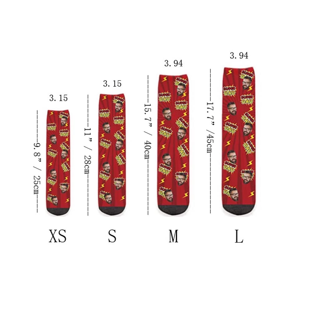Custom Photo Socks - Personalized Funny Face Socks for Men & Women | Unique Christmas Gift Idea | Great for Parties, Gag Gifts & Couple Presents