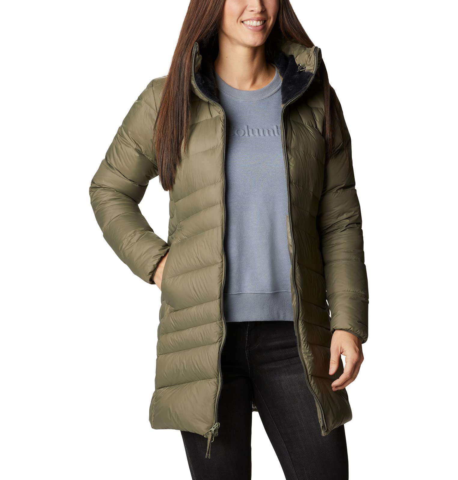 Columbia Women's Autumn Park Down Mid Jacket - Lightweight Warm Winter Coat for Hiking, Travel & Outdoor Activities