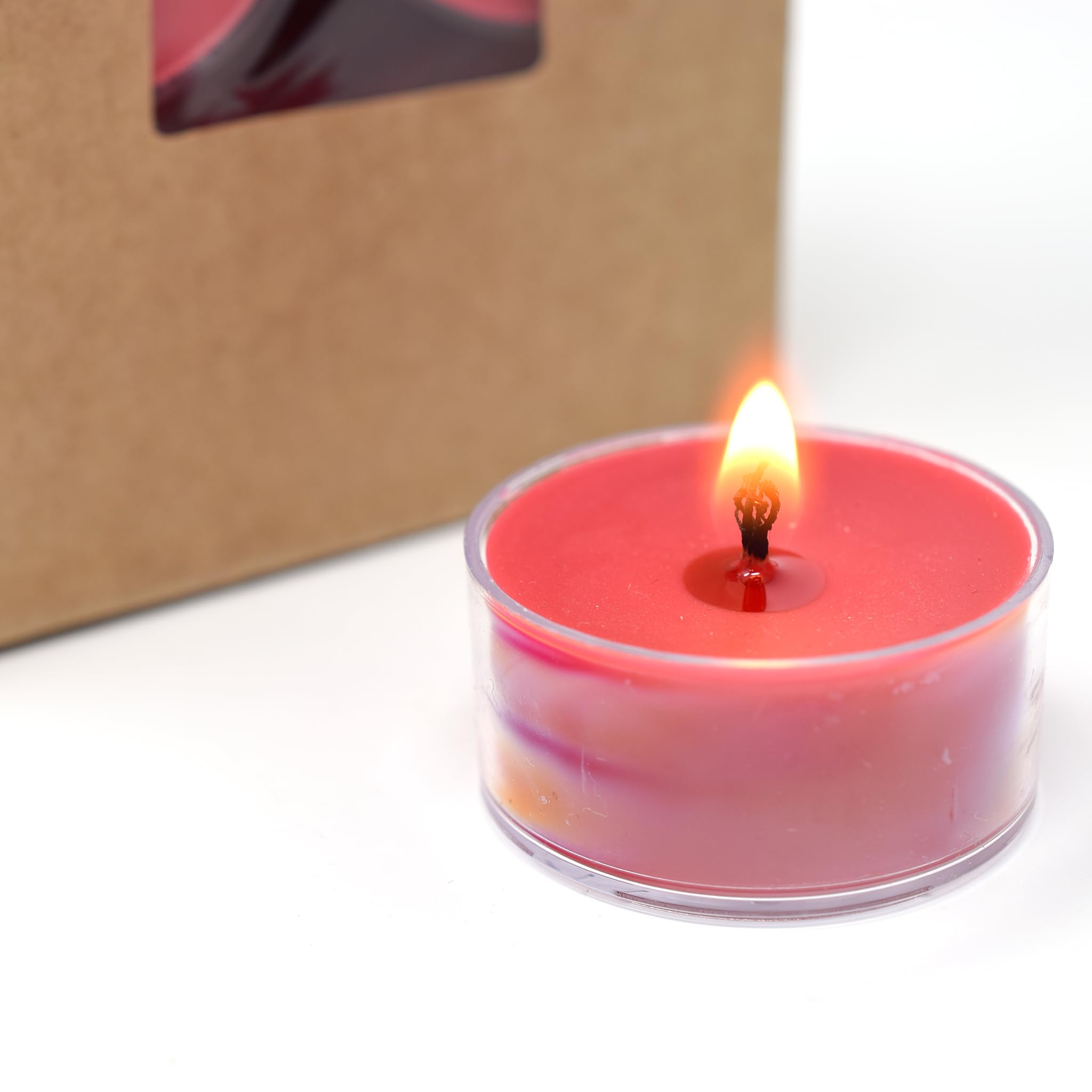 Mele Kalikimaka Scented Tealight Candles - 12 Pack Soy Beeswax Blend - Handmade in USA - Holiday Christmas Candles for Home Decor, Gifts & Relaxation - Candeo Candle