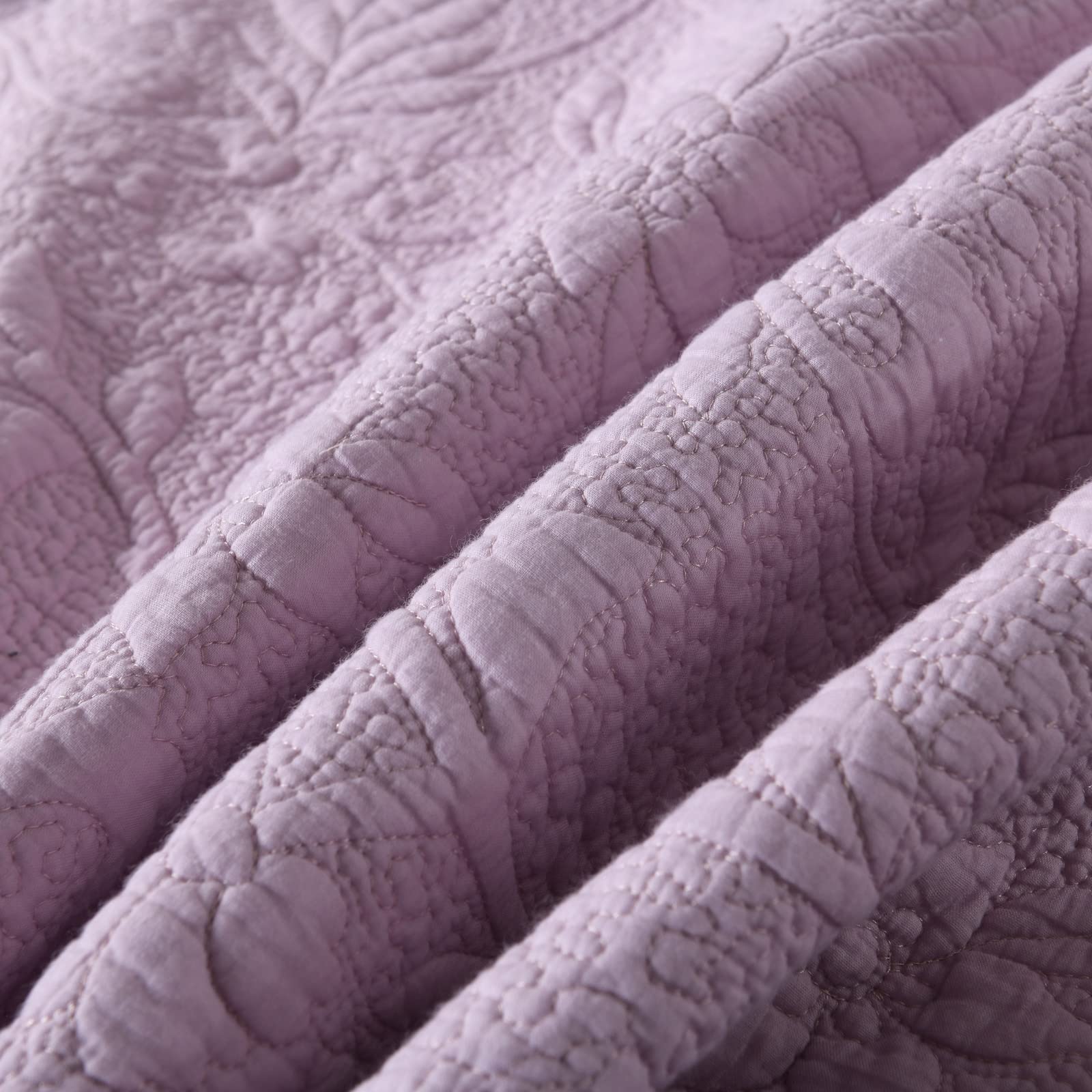 Luxury 3-Piece Bedspread Quilt Set Full/Queen/King Size - 100% Cotton Reversible Coverlet, Soft & Lightweight All-Season Bedding - Pink, 250x270cm - Perfect for Master Bedroom, Guest Room & Cozy Home Decor
