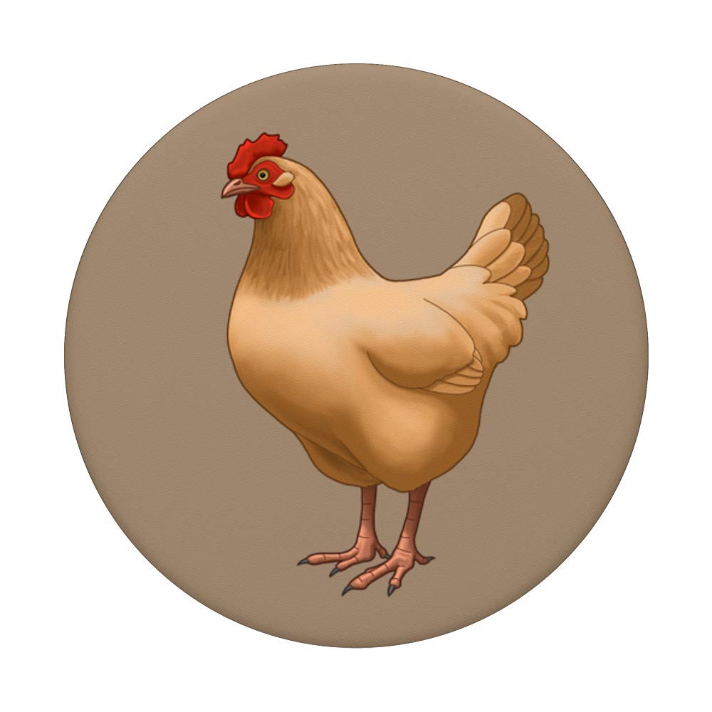 Buff Orpington Hen Chicken Lovers Gift - Swappable PopGrip for Phones & Tablets | Cute Poultry-Themed Phone Accessory | Perfect for Farmhouse Decor, Chicken Enthusiasts & Country Living