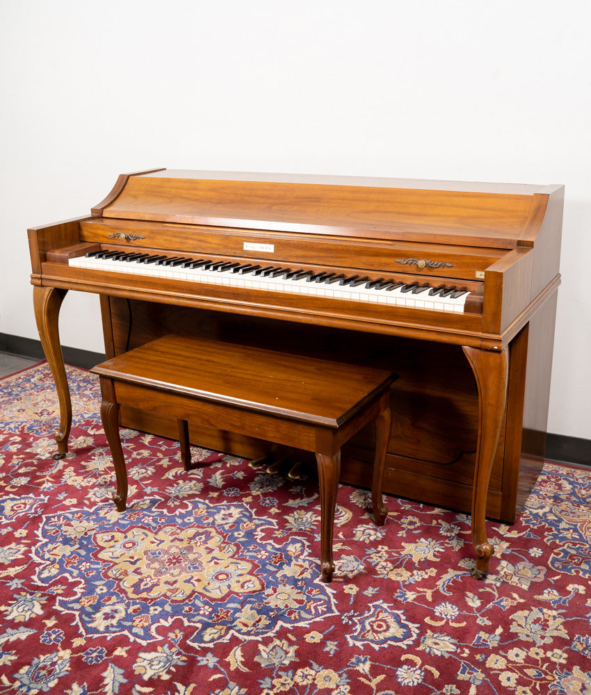 Acrosonic By Baldwin Upright Piano in Satin Walnut Finish | Serial Number 814624 | Perfect for Home, Studio & Music Classrooms