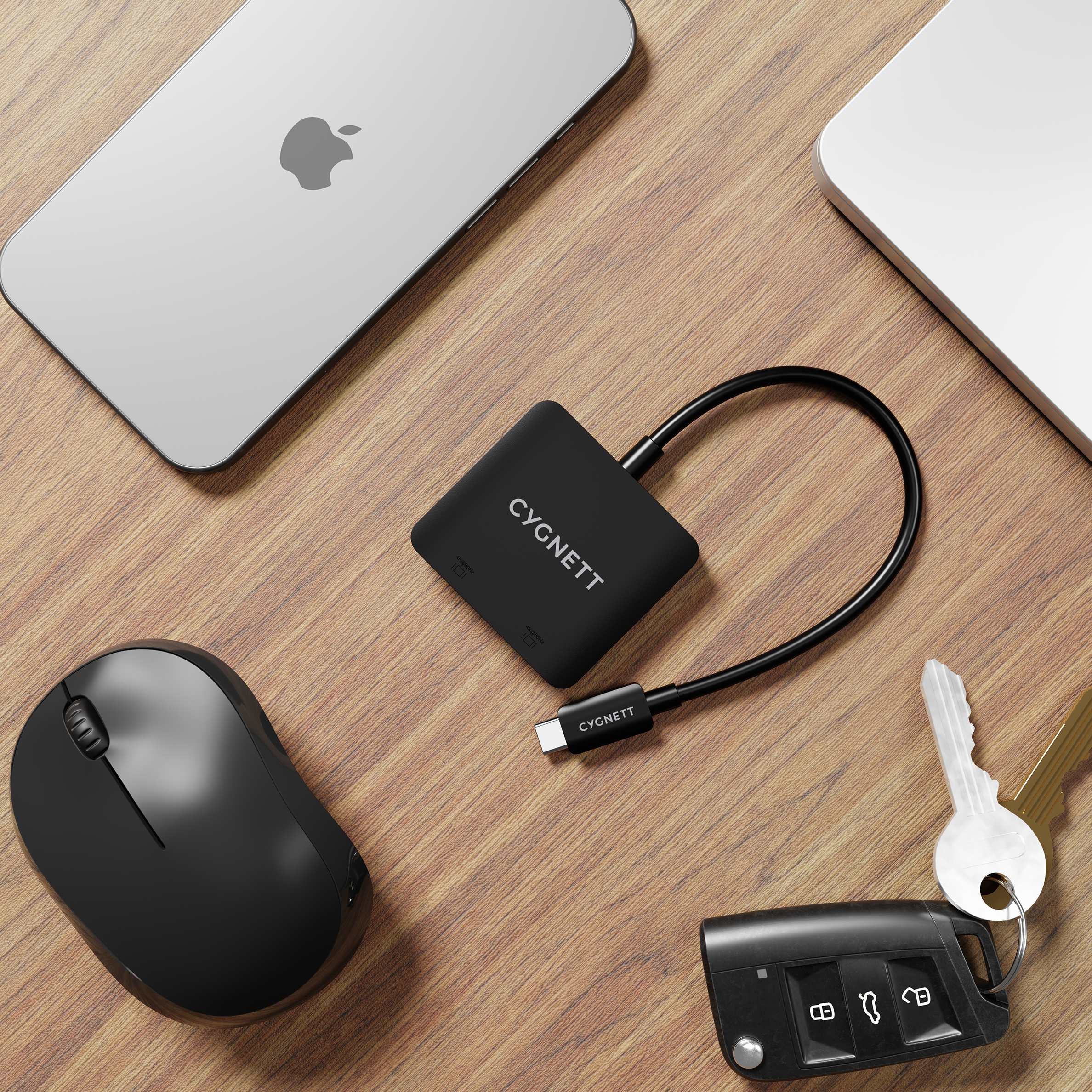 2 in 1 USB C Hub with Dual HDMI Ports - 4K Ultra HD Adapter for MacBook Pro/Air, Dell XPS, Chromebook - Perfect for Home Office, Gaming & Multi-Screen Setup