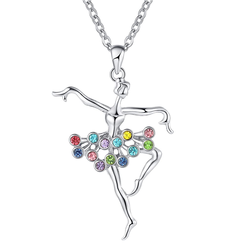 Ballerina Necklace for Girls - Elegant Ballet Dancer Pendant Jewelry for Kids & Teens | Perfect Birthday, Christmas & Dance Recital Gifts | Ideal for Ballet Performances, Special Occasions & Everyday Wear