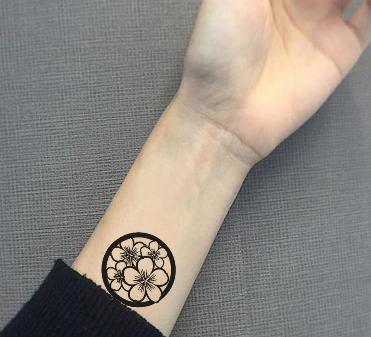 Waterproof Temporary Tattoo Stickers for Men & Women - 3D Realistic Flowers, Butterflies, Stars, Angels, Wolves & Armband Designs (60mmX105mm) | Perfect for Parties, Halloween Costumes & Body Art