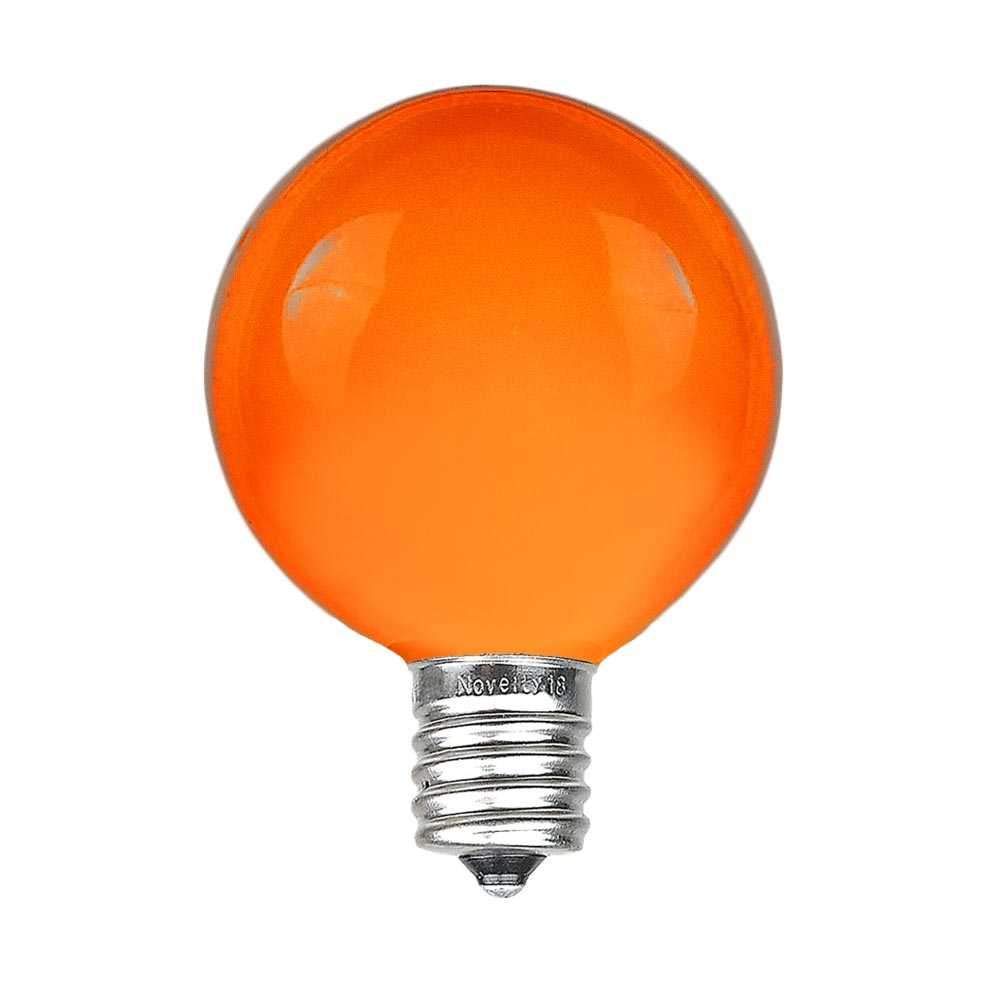 100ft G40 Outdoor String Lights with 125 Amber Globe Bulbs - Commercial Grade Patio Lights for Restaurant, Cafe, Bistro & Backyard - Weatherproof Hanging Lights with C7/E12 Base - Brown Wire - Perfect for Weddings, Parties & Outdoor Dining