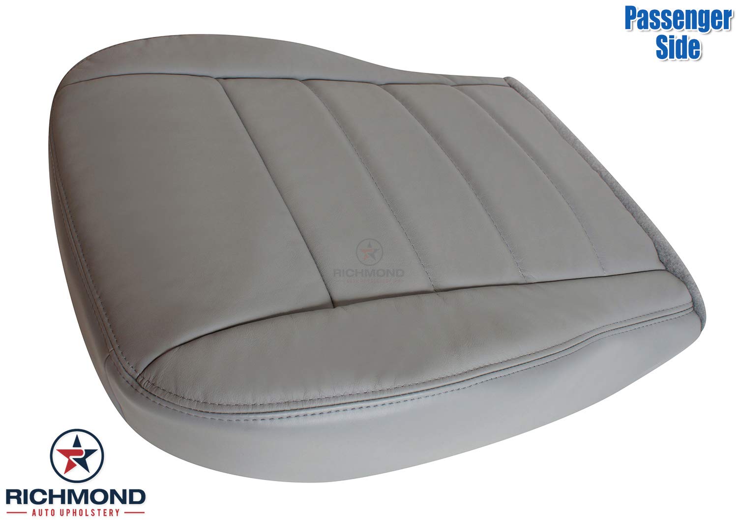 Genuine Leather Seat Cover for 2006-2010 Dodge Charger SE SXT & R/T - Passenger Side Bottom Replacement in Light Slate Gray | Premium Auto Upholstery for Comfort & Style | Perfect for Car Interior Upgrades & Restoration