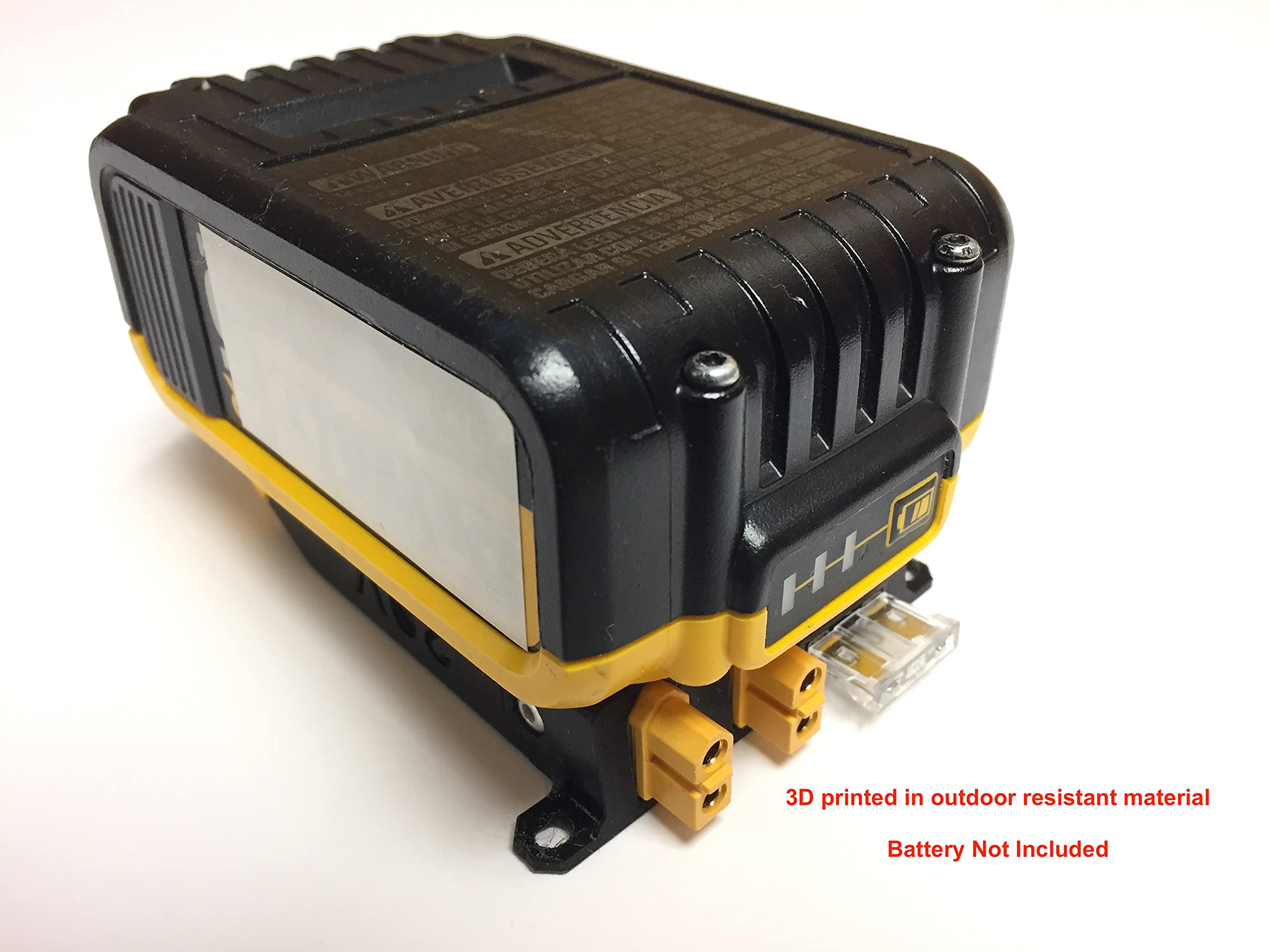 XT60 Adapter for Dewalt & Hercules 20V Max Batteries - Fused Dual Output Expandable Power Connector - Perfect for Power Tools, DIY Projects & Outdoor Equipment